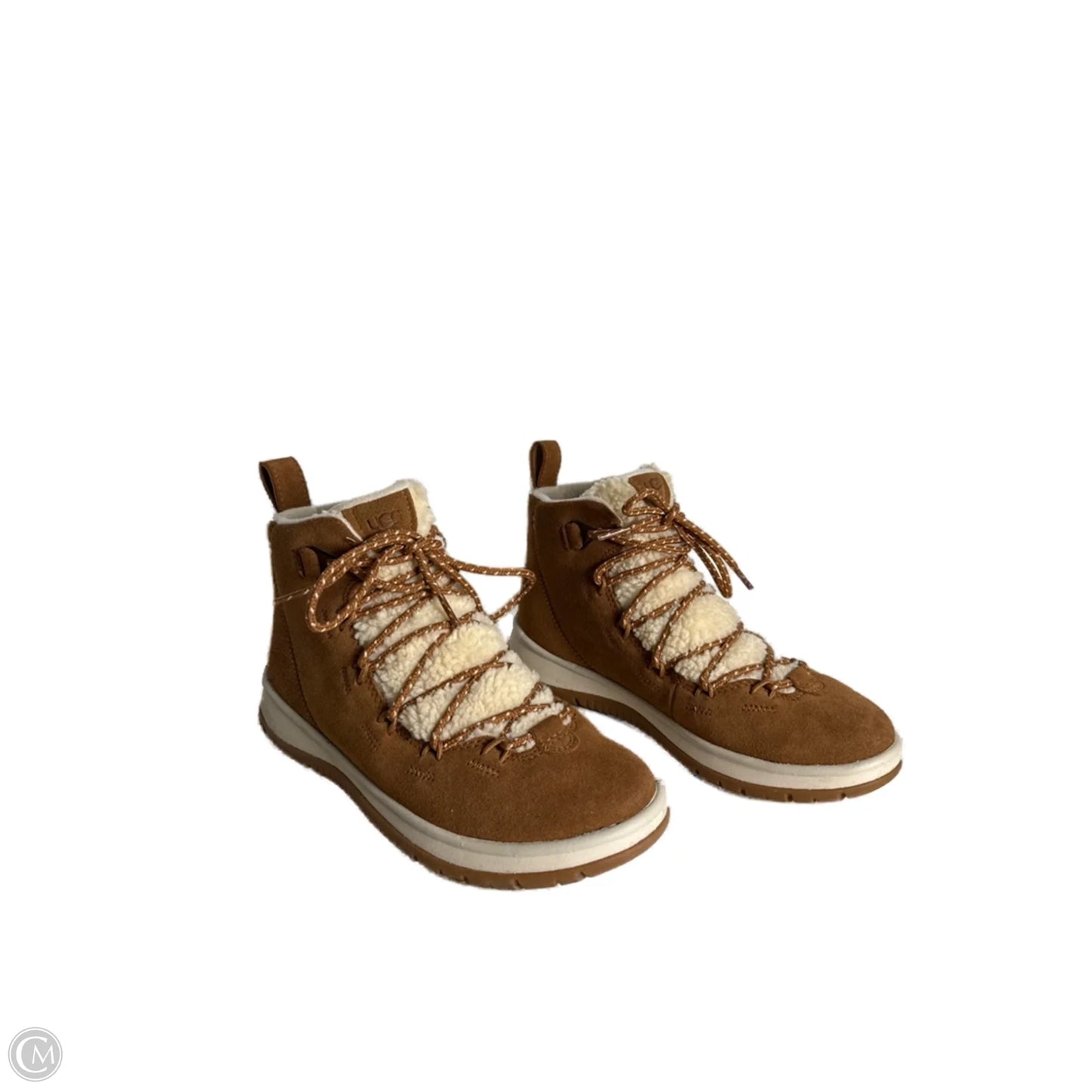 Boots Designer By Ugg In Brown, Size: 8