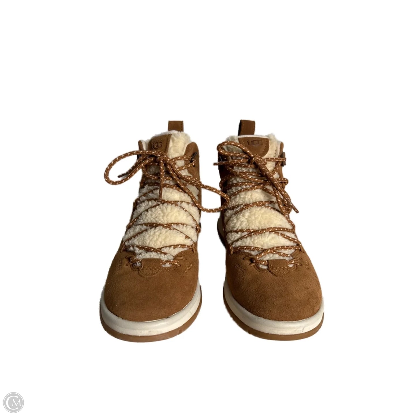 Boots Designer By Ugg In Brown, Size: 8