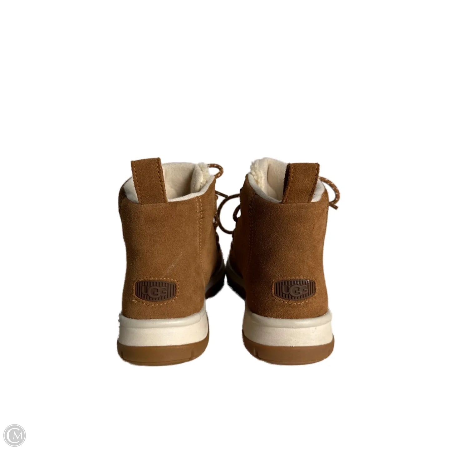 Boots Designer By Ugg In Brown, Size: 8