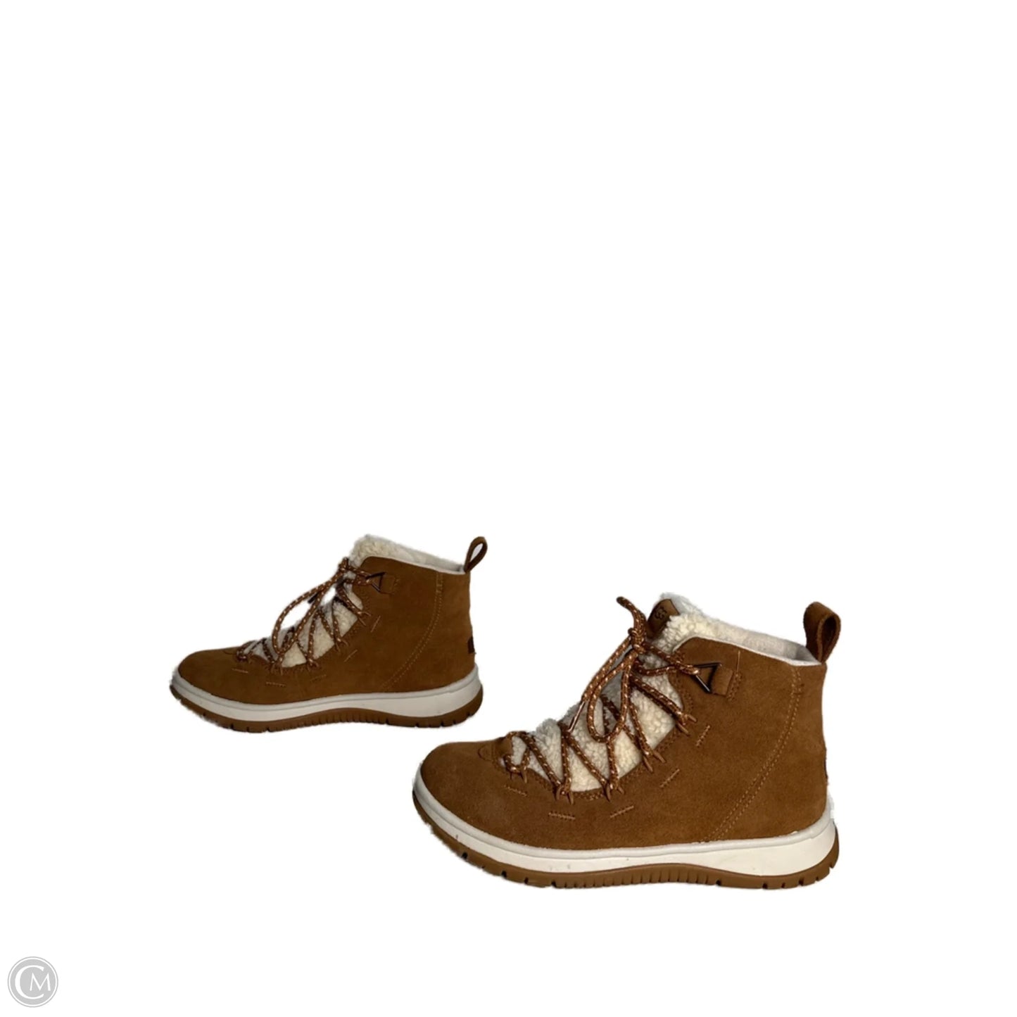 Boots Designer By Ugg In Brown, Size: 8