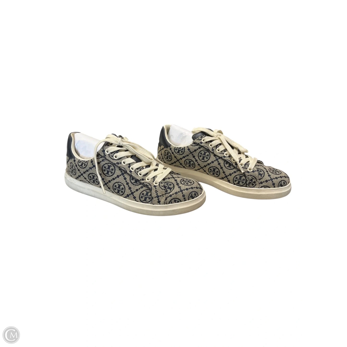 Shoes Designer By Tory Burch In Blue & Grey, Size: 7