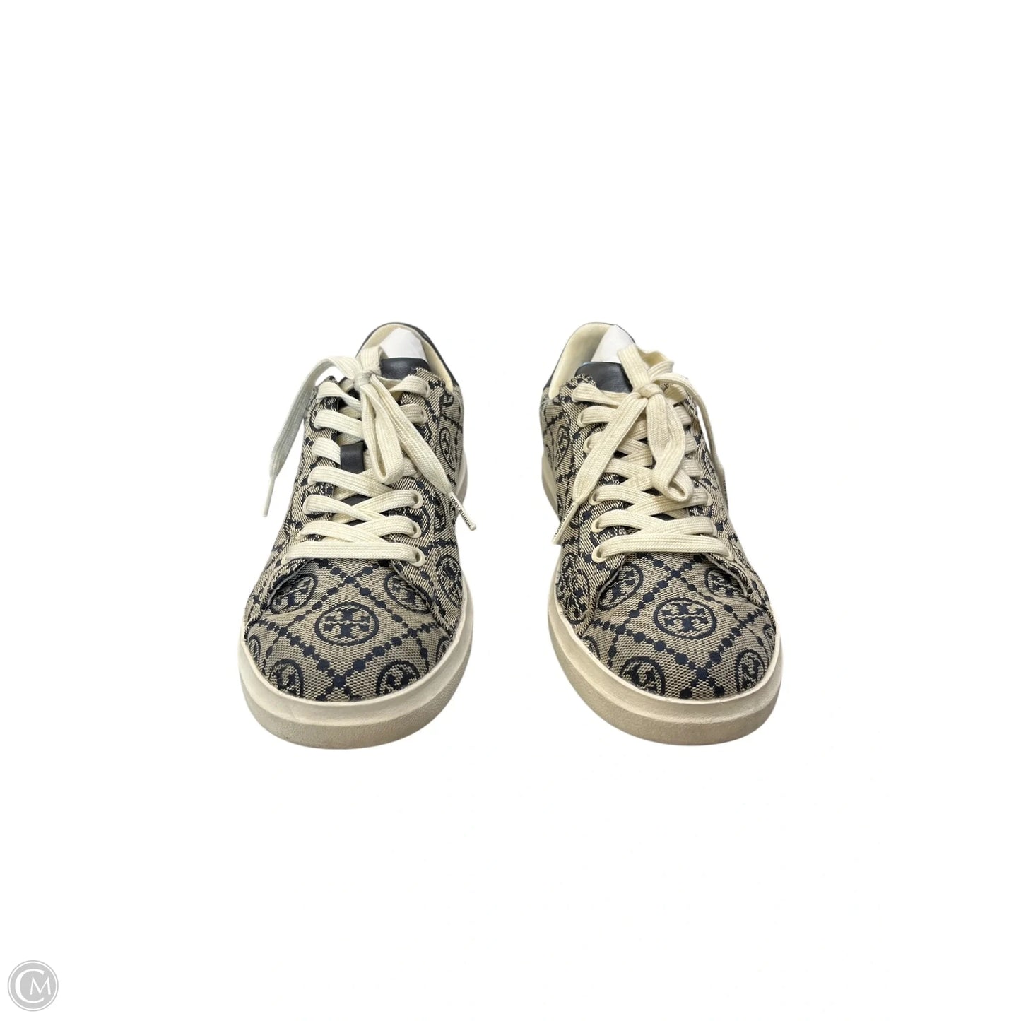 Shoes Designer By Tory Burch In Blue & Grey, Size: 7