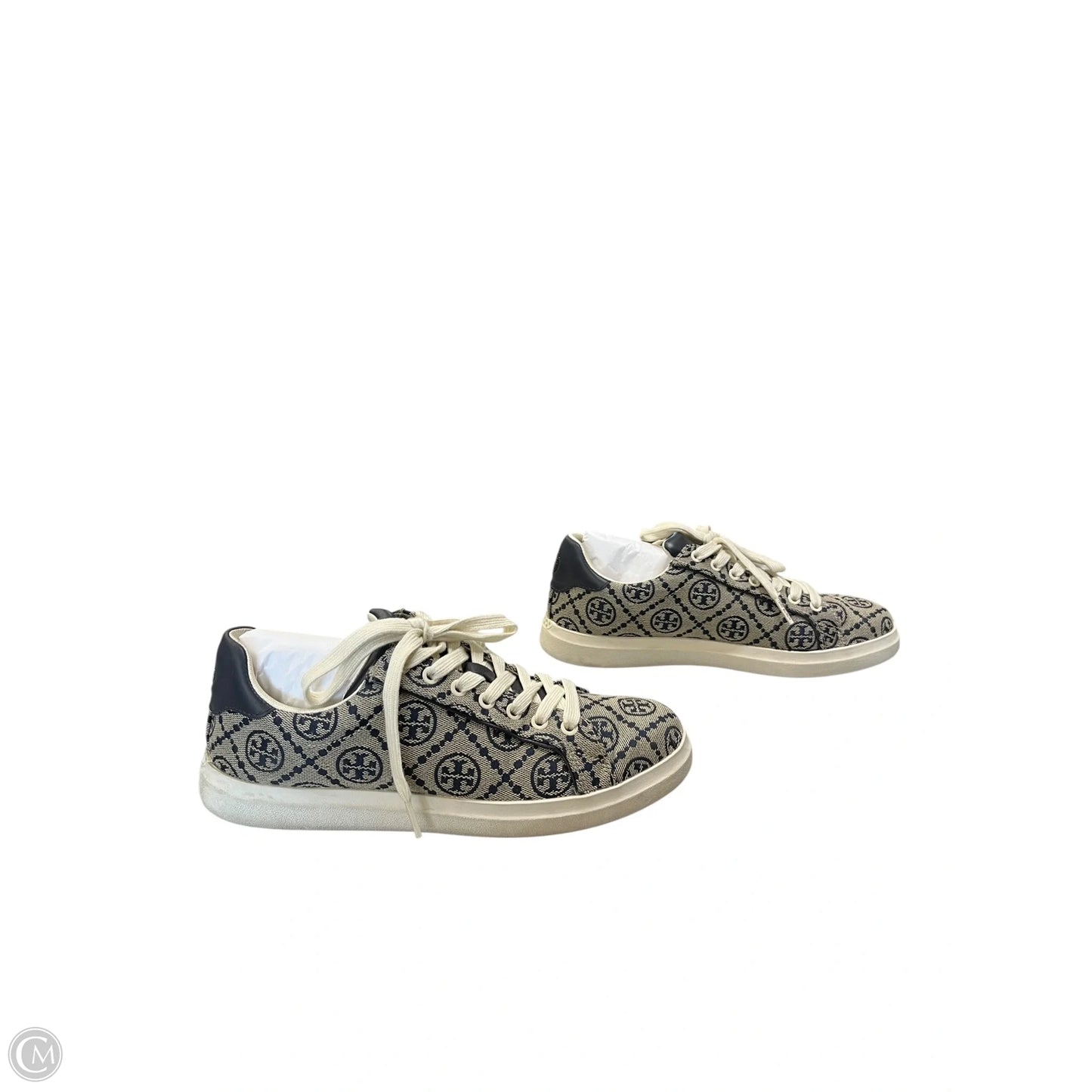 Shoes Designer By Tory Burch In Blue & Grey, Size: 7