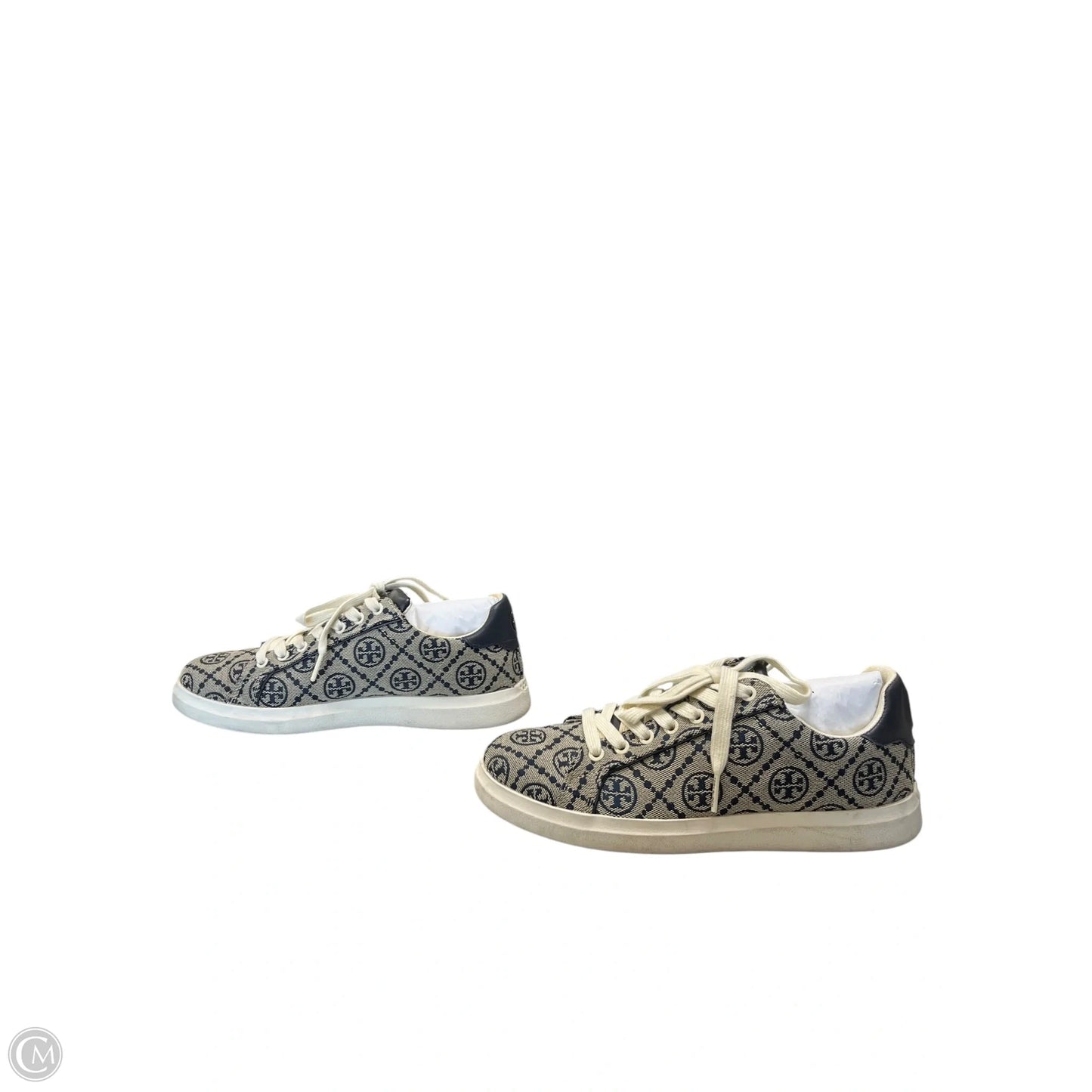 Shoes Designer By Tory Burch In Blue & Grey, Size: 7
