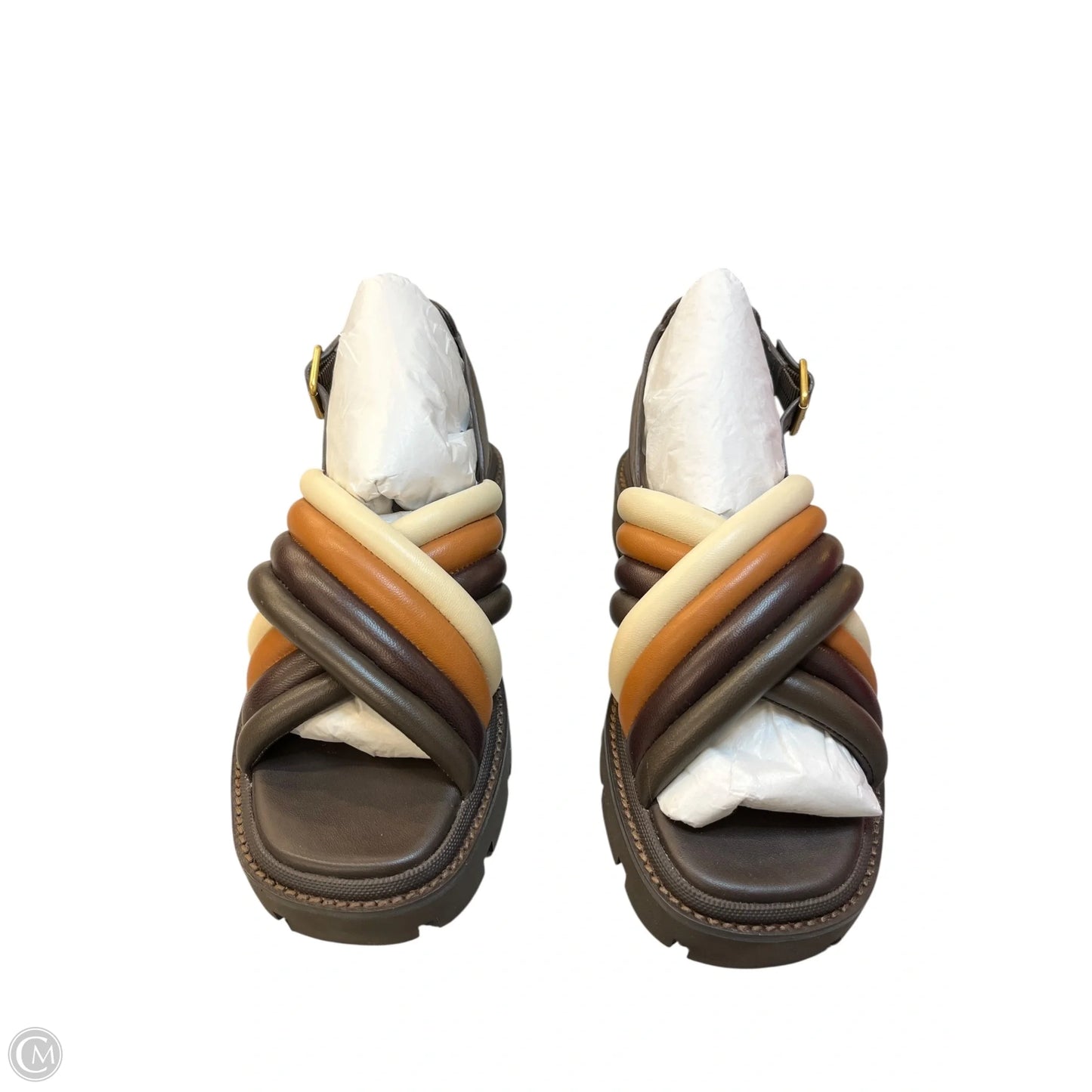 Sandals Designer By Tory Burch In Brown, Size: 6
