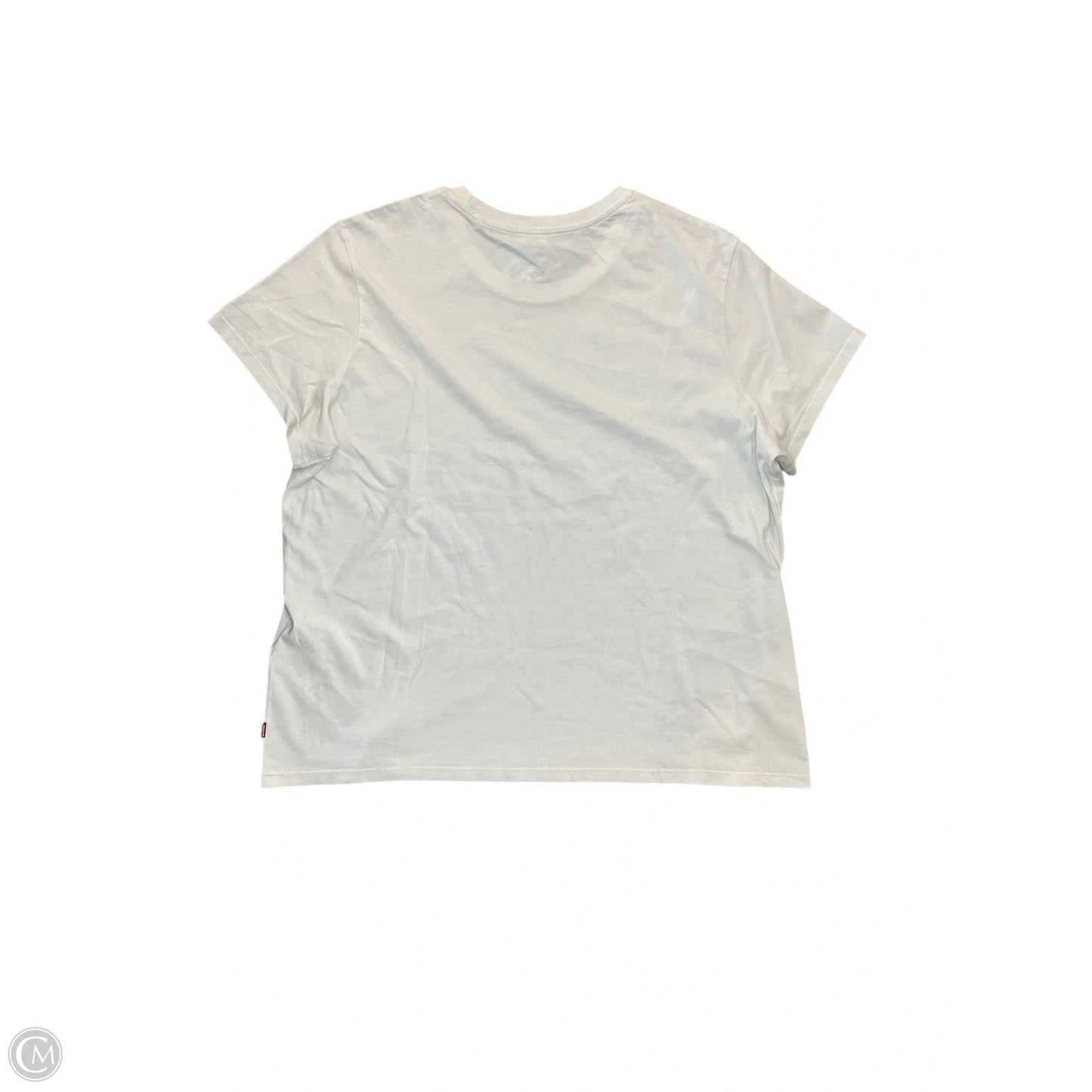 Top Short Sleeve By Levis In White, Size: Xxl