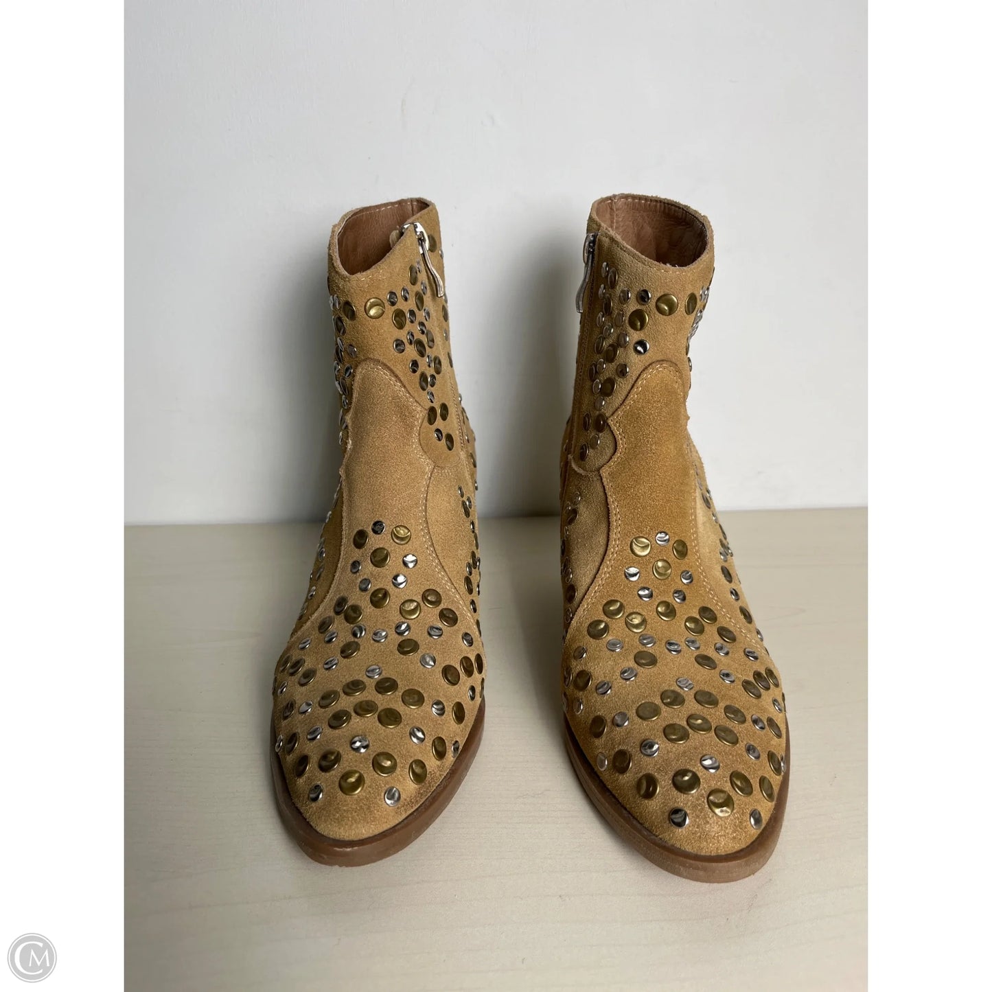 Boots Ankle Heels By ANTELOPE In Tan, Size: 6