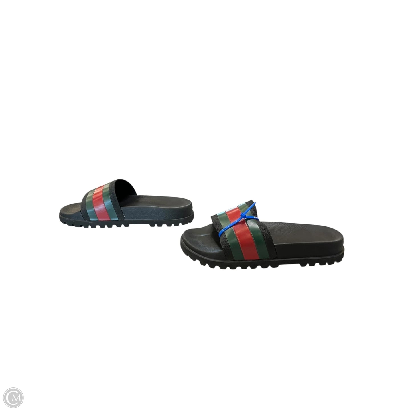 Sandals Luxury Designer By Gucci In Black, Size: 9