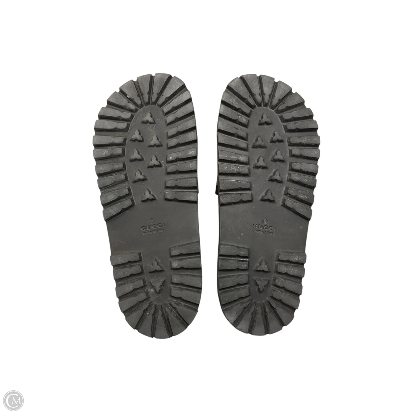 Sandals Luxury Designer By Gucci In Black, Size: 9