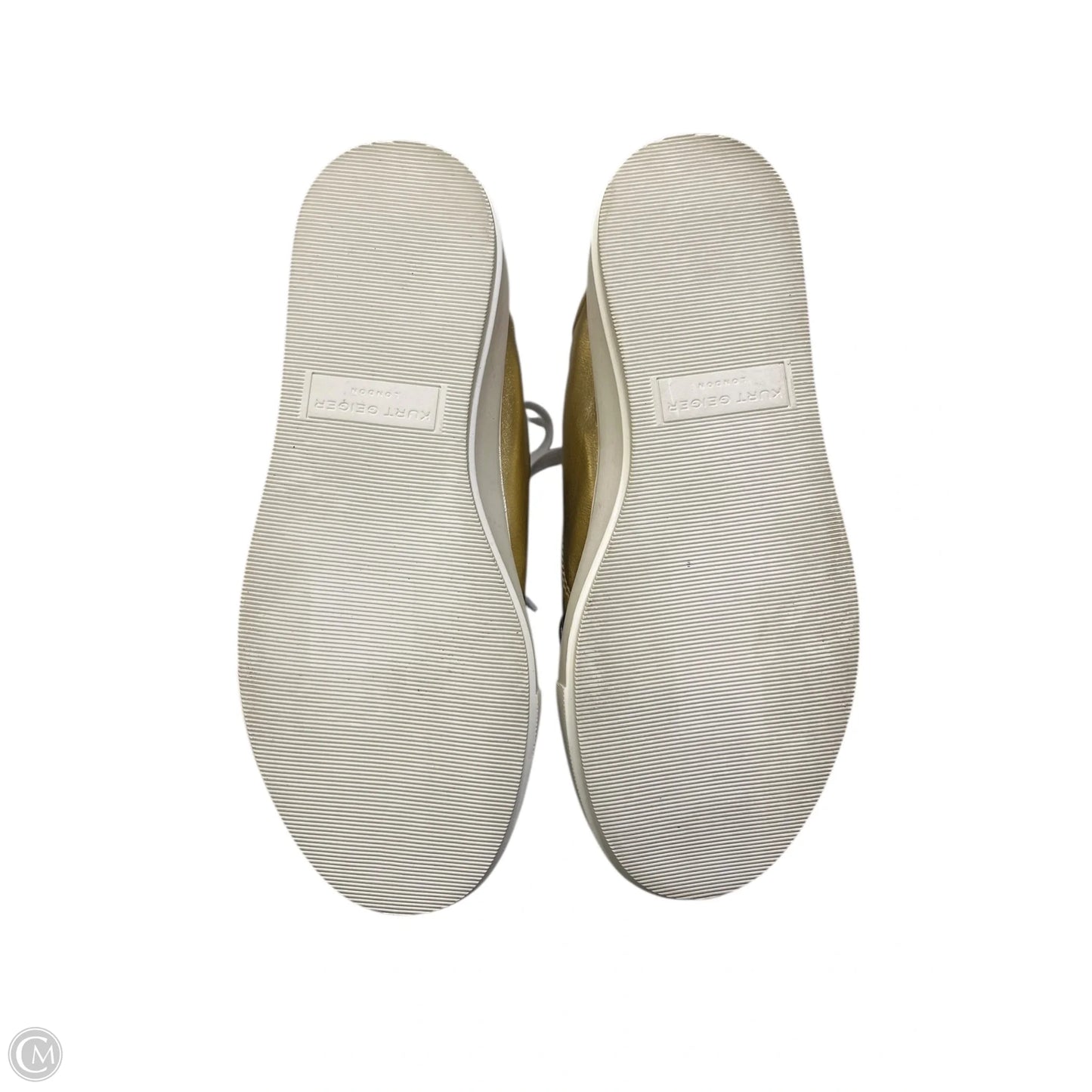 Shoes Sneakers By Kurt Geiger London In Gold, Size: 5