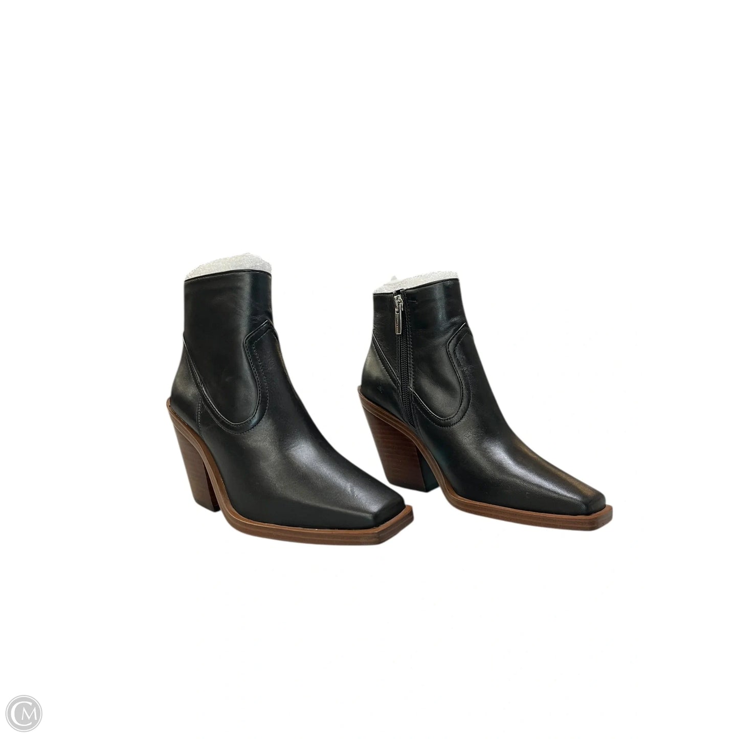 Boots Ankle Heels By Vince Camuto In Black, Size: 5