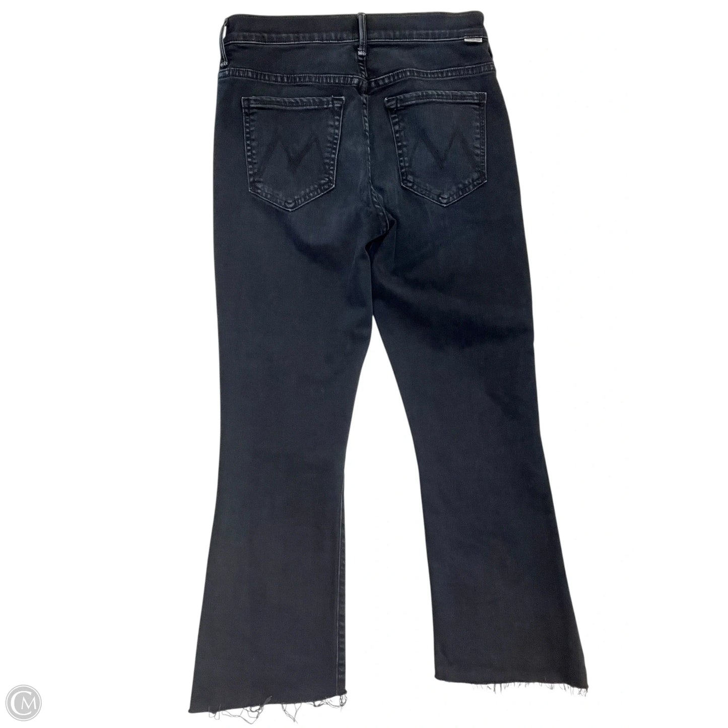 Jeans Cropped By Mother In Black Denim, Size: 4p