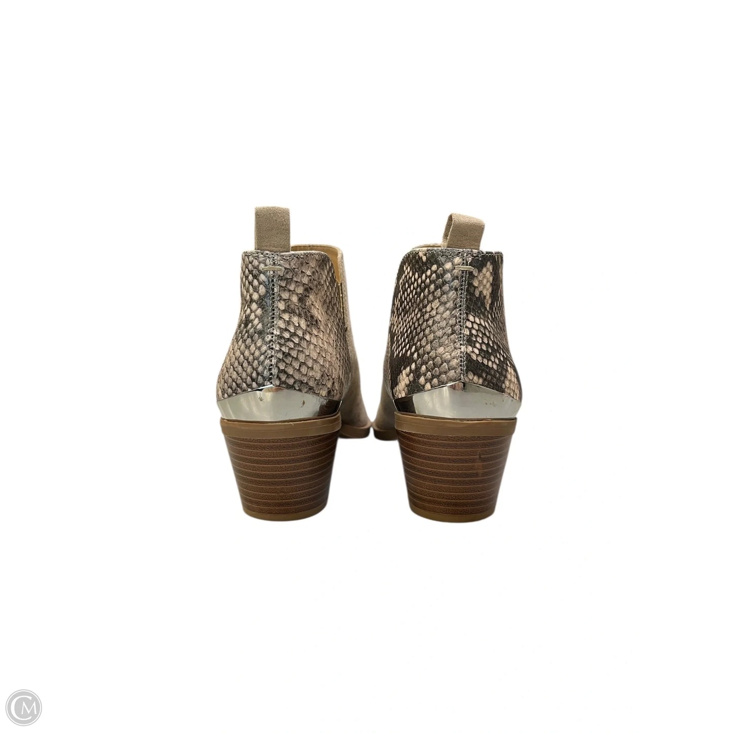 Boots Ankle Heels By Express In Beige, Size: 9