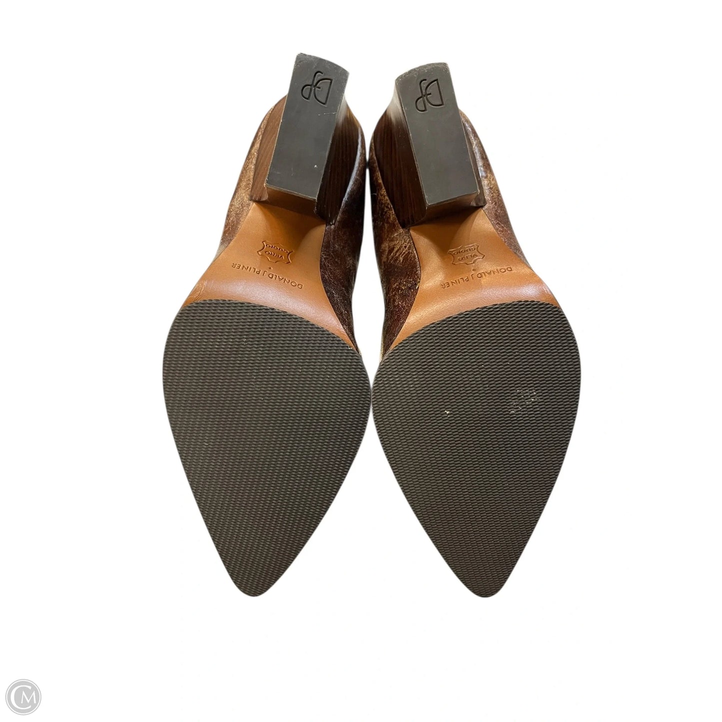 Boots Ankle Heels By Donald Pliner In Brown, Size: 5.5