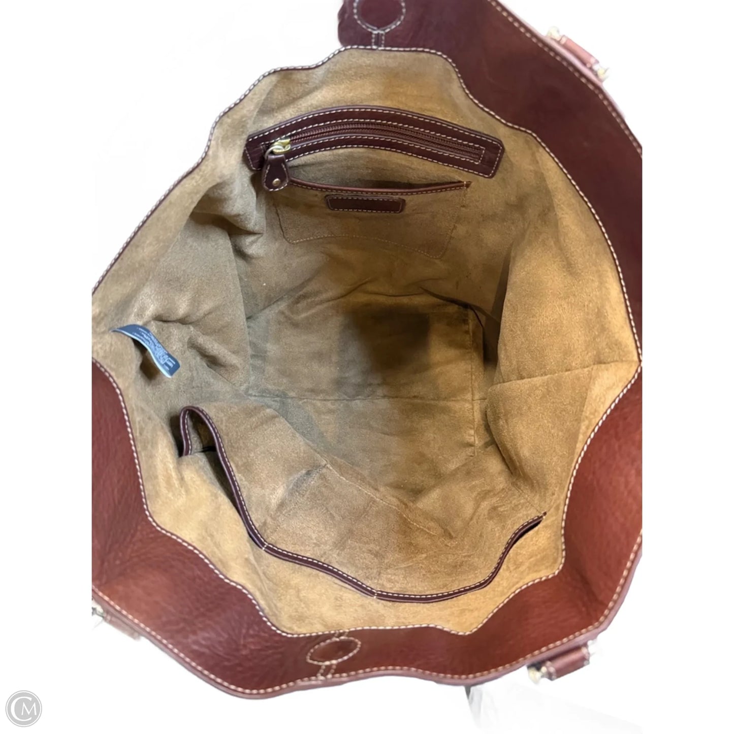 Handbag Leather By Liz Claiborne, Size: Large