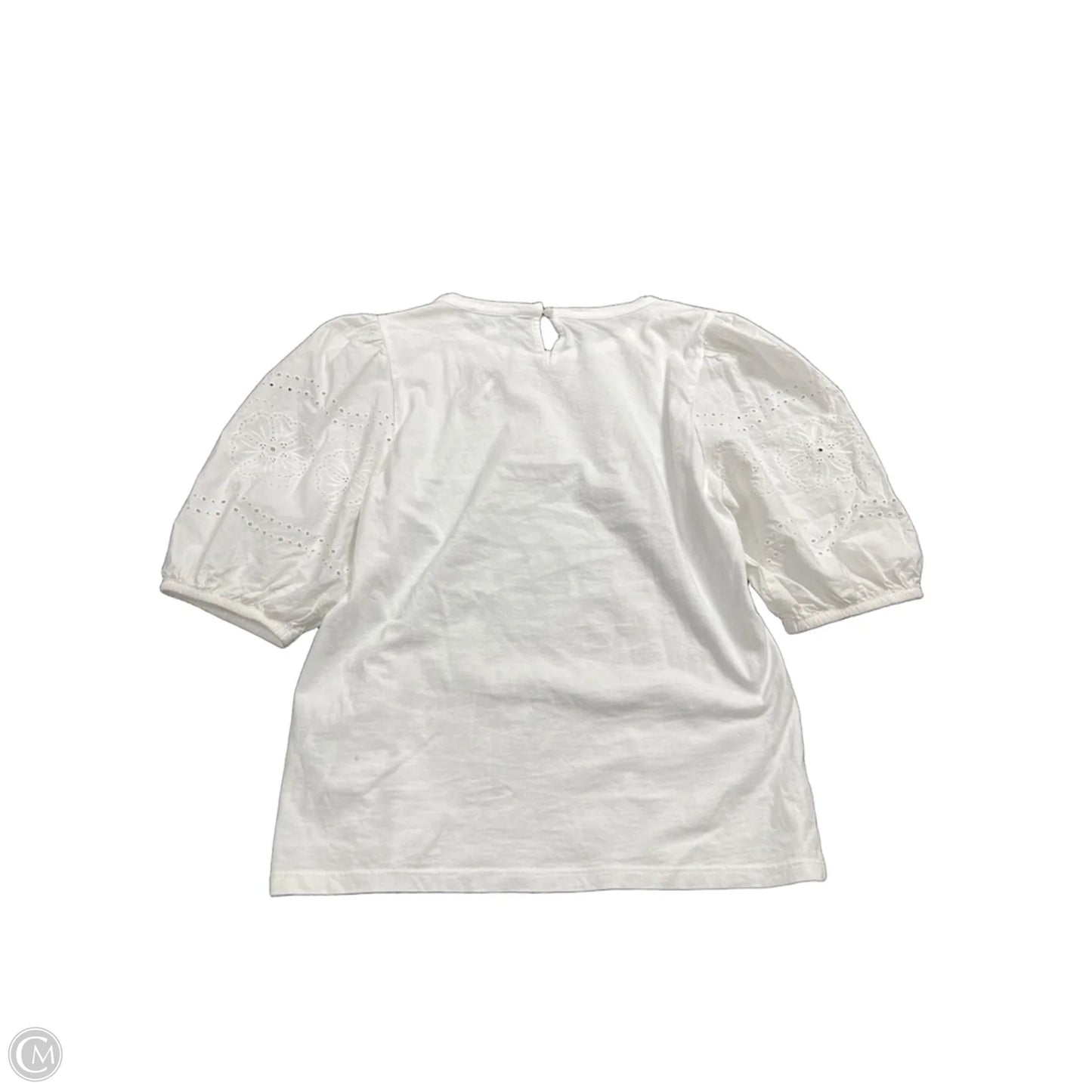 Blouse Short Sleeve By J. Crew In White, Size: S