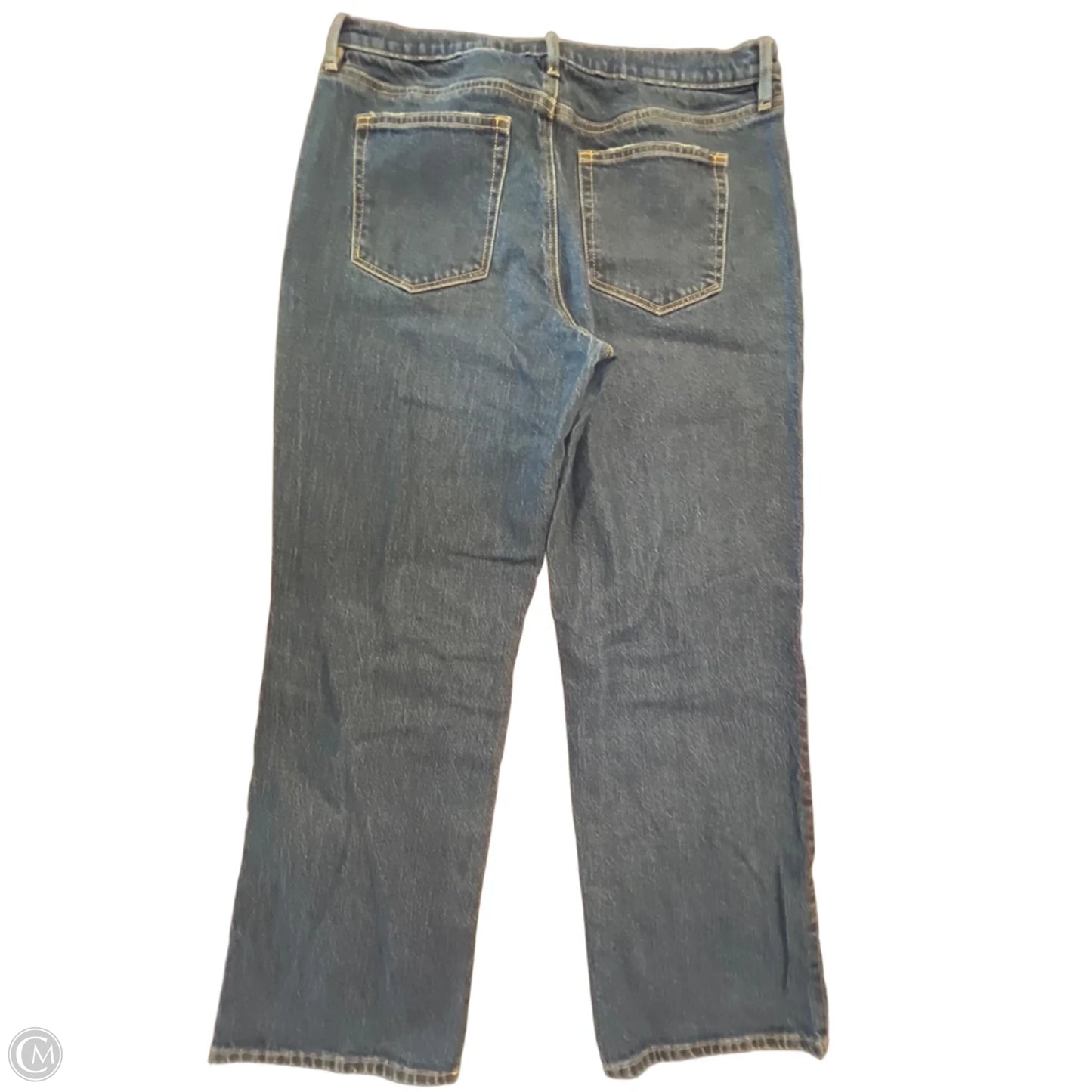 Jeans Straight By Loft In Blue Denim, Size: 12