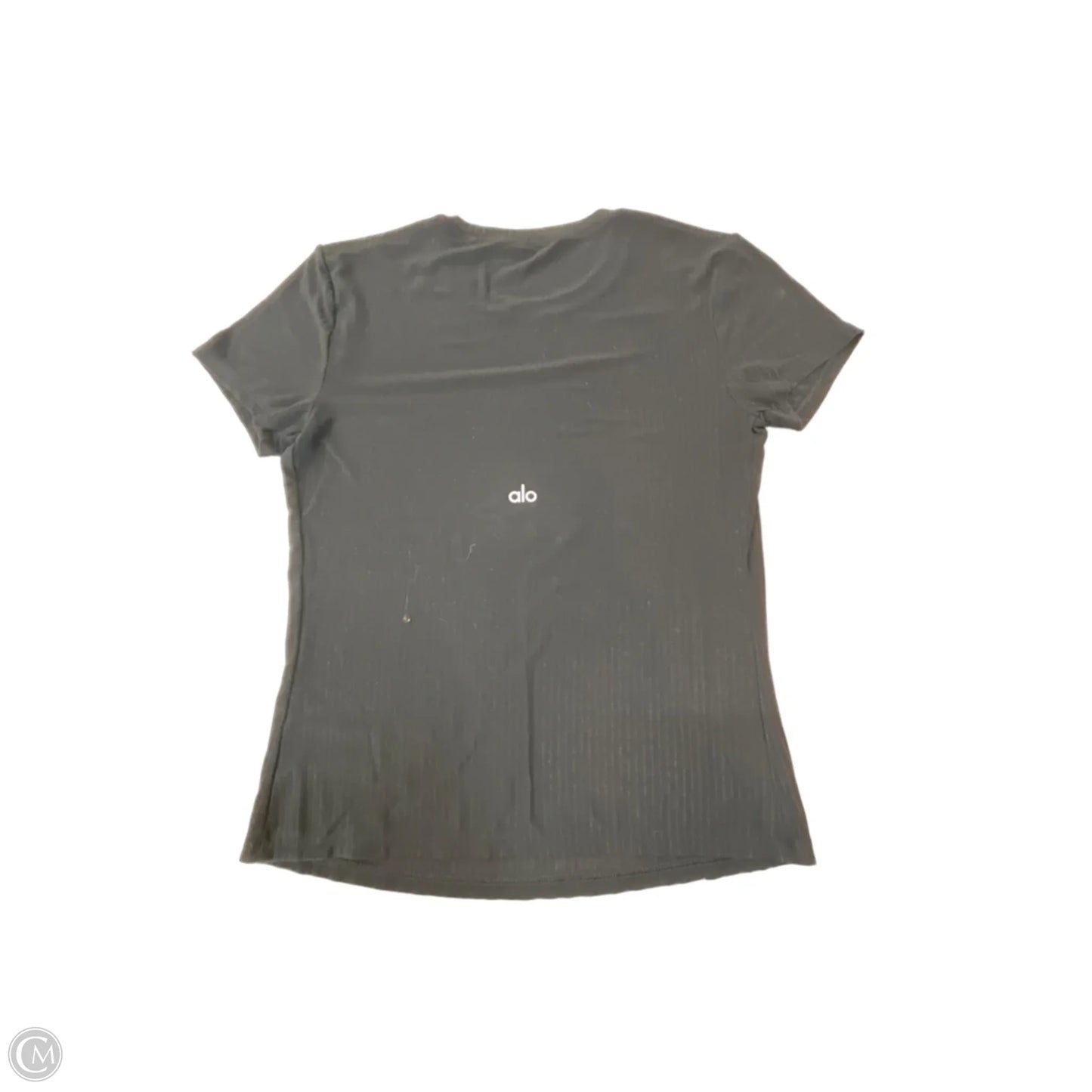 Athletic Top Short Sleeve By Alo In Black, Size: S