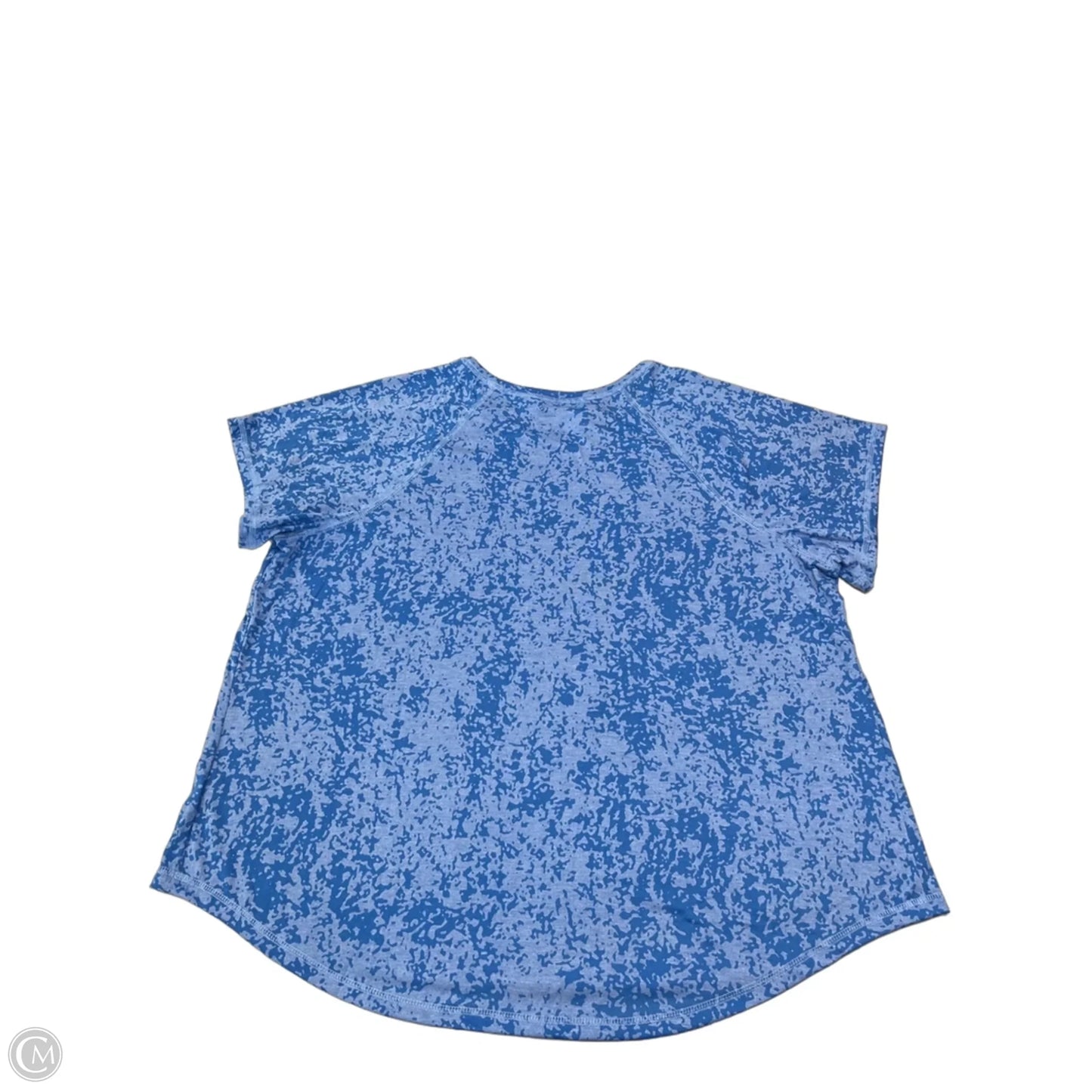 Athletic Top Short Sleeve By Tek Gear In Blue, Size: 2x