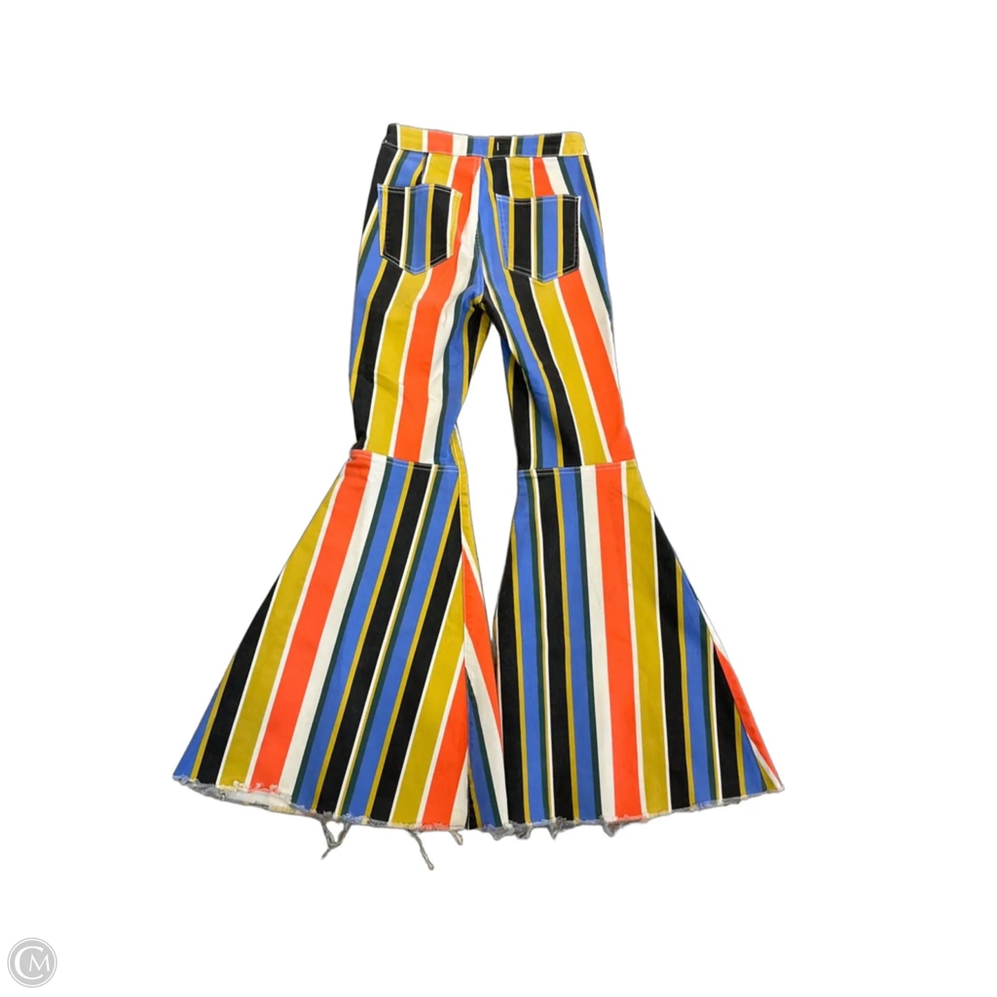 Jeans Flared By Free People In Striped Pattern, Size: 2