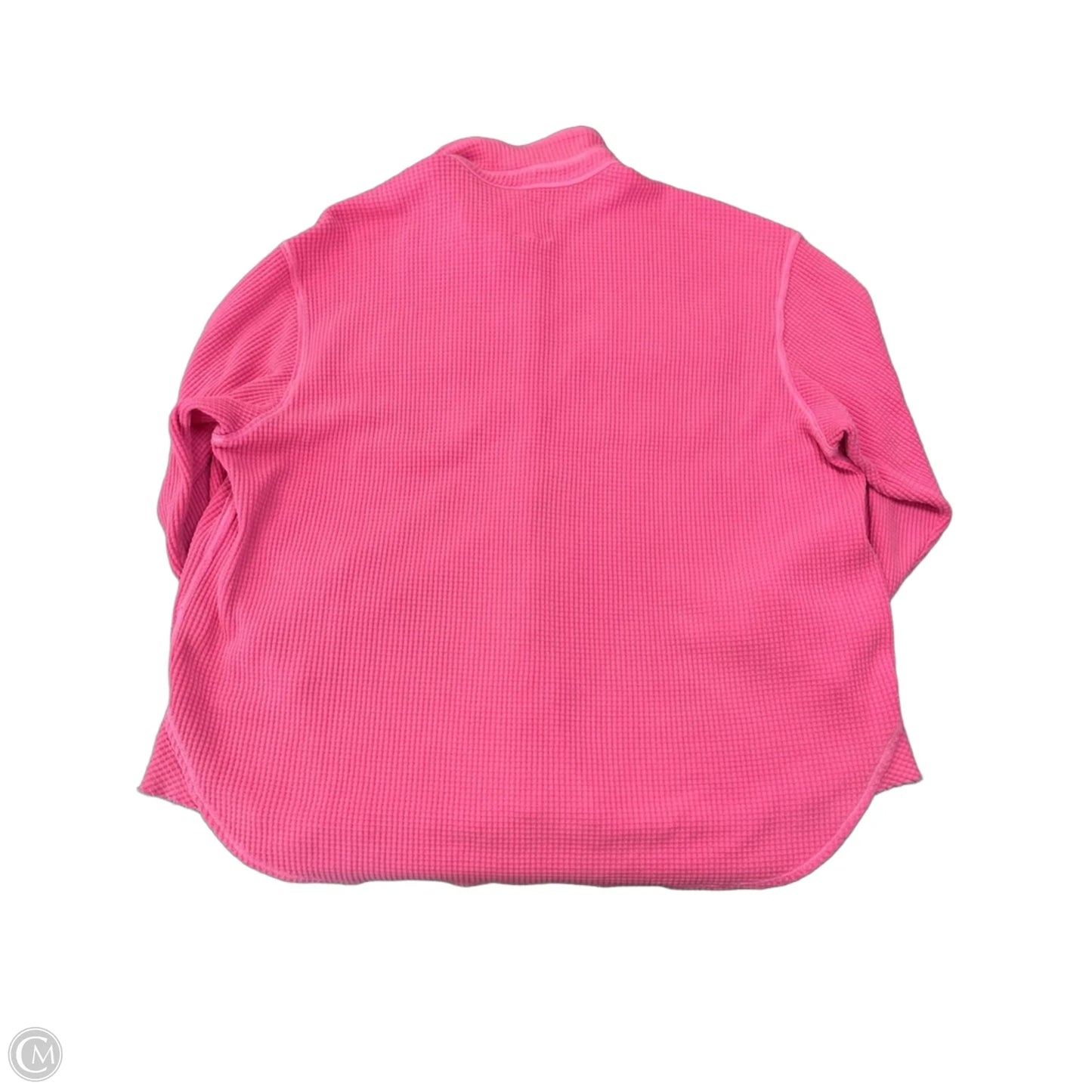 Top Long Sleeve By Aerie In Pink, Size: L