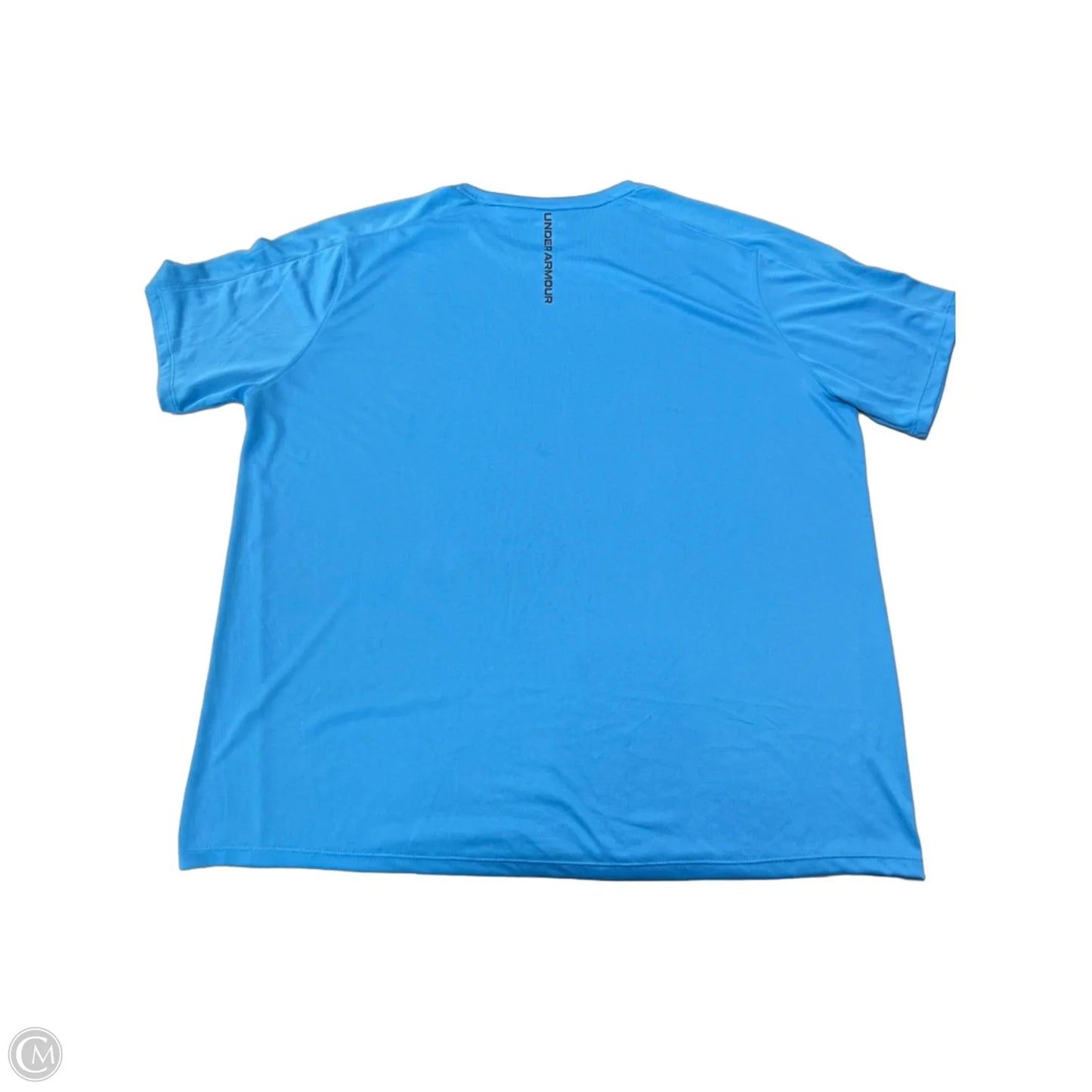 Athletic Top Short Sleeve By Under Armour In Blue, Size: 2x