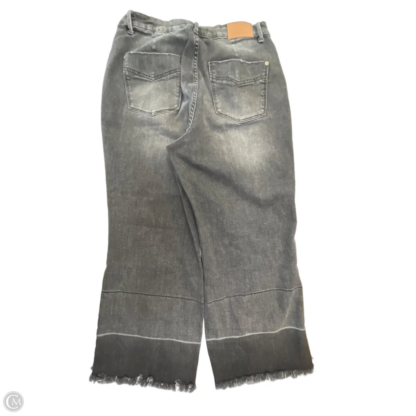 Jeans Cropped By Judy Blue In Grey Denim, Size: 14