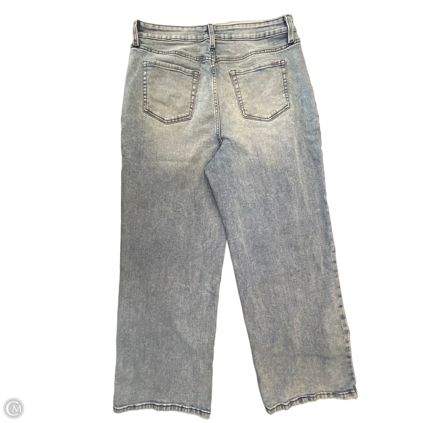 Jeans Wide Leg By Maurices In Black Denim, Size: 16