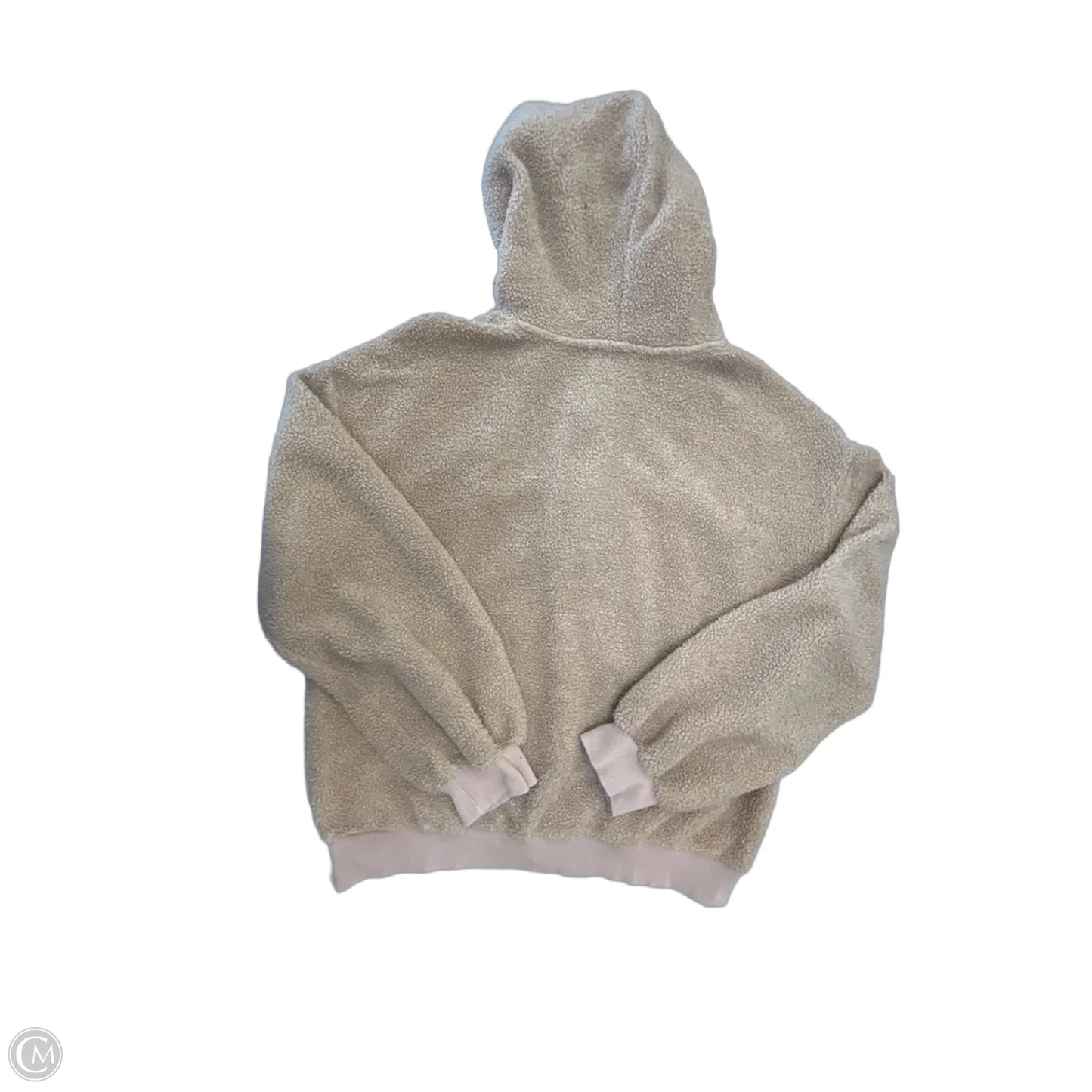Sweatshirt Hoodie By Current Air In Tan, Size: M