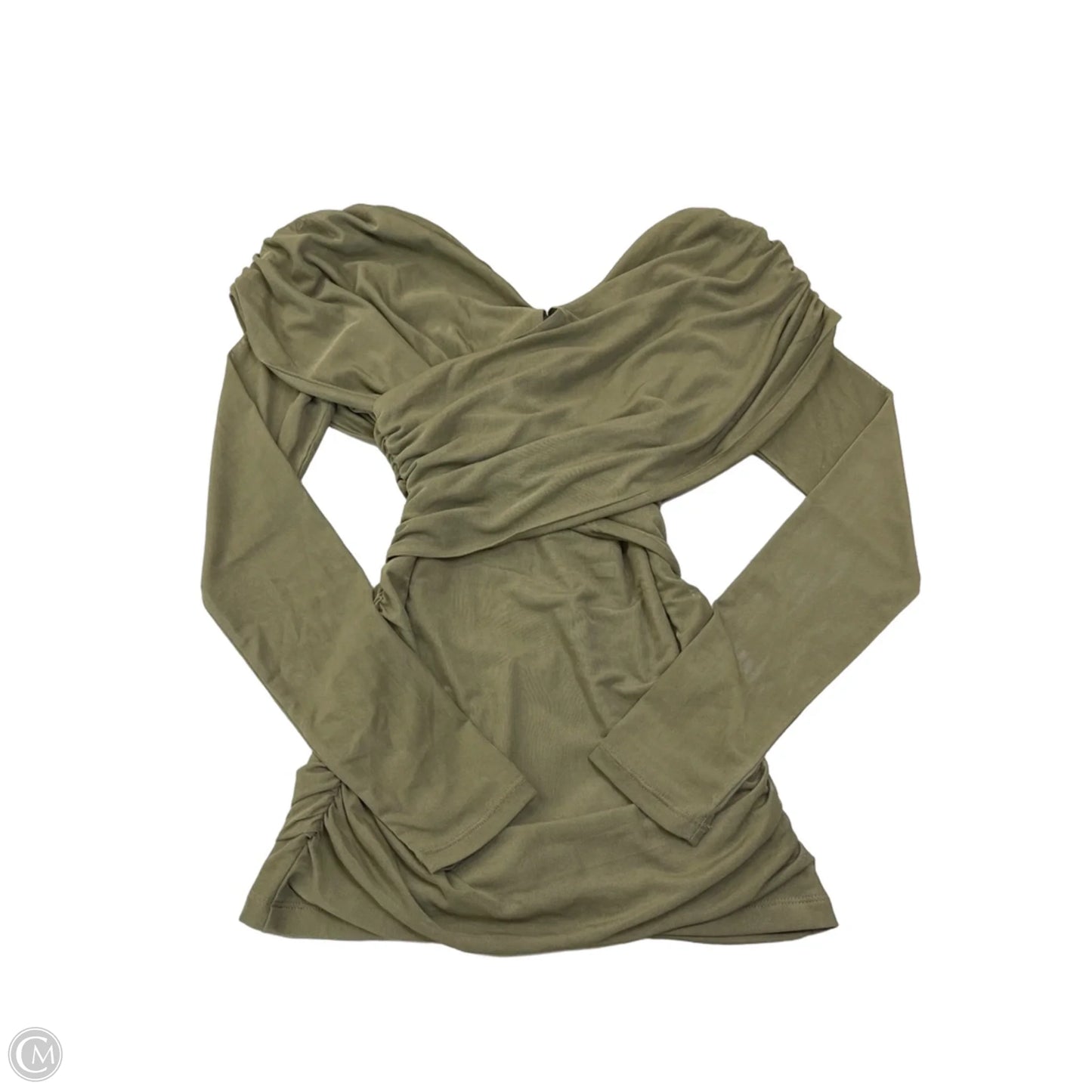 Top Long Sleeve By Loft In Green, Size: S