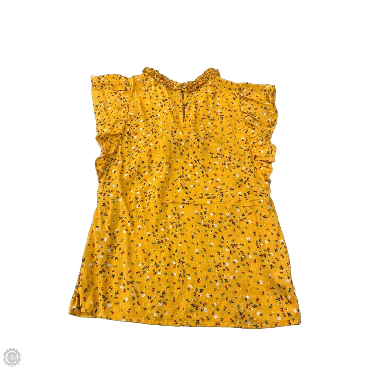 Blouse Sleeveless By Loft In Yellow, Size: Xs