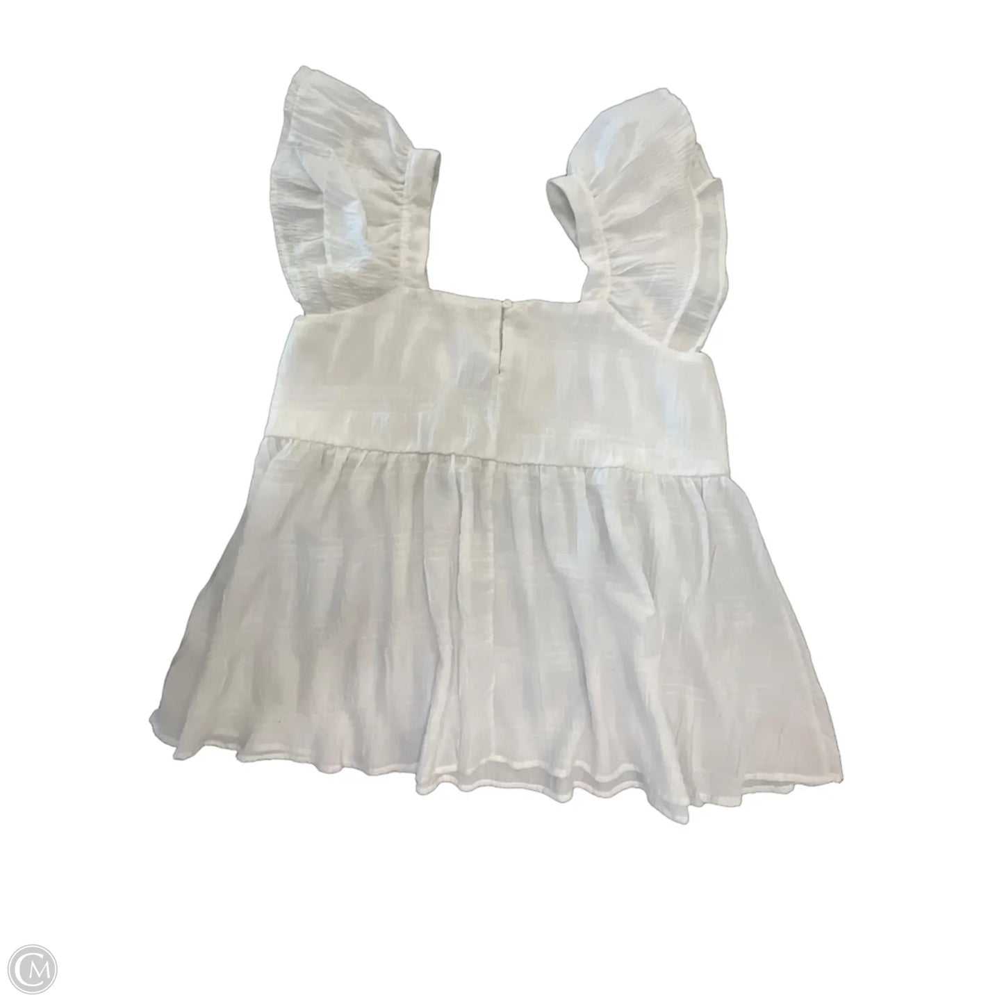 Blouse Sleeveless By White Birch In White, Size: M
