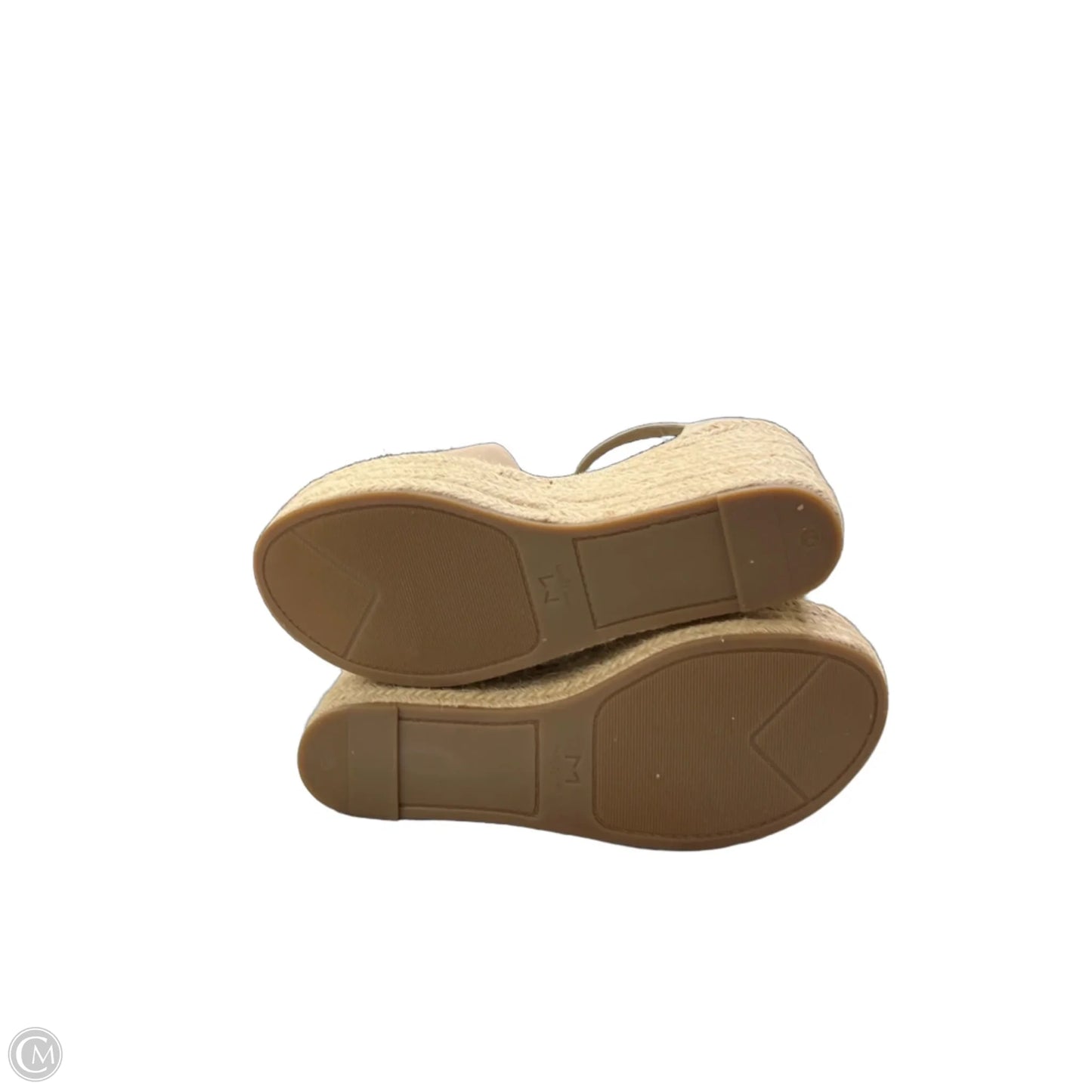 Sandals Heels Wedge By Marc Fisher In Tan, Size: 9.5