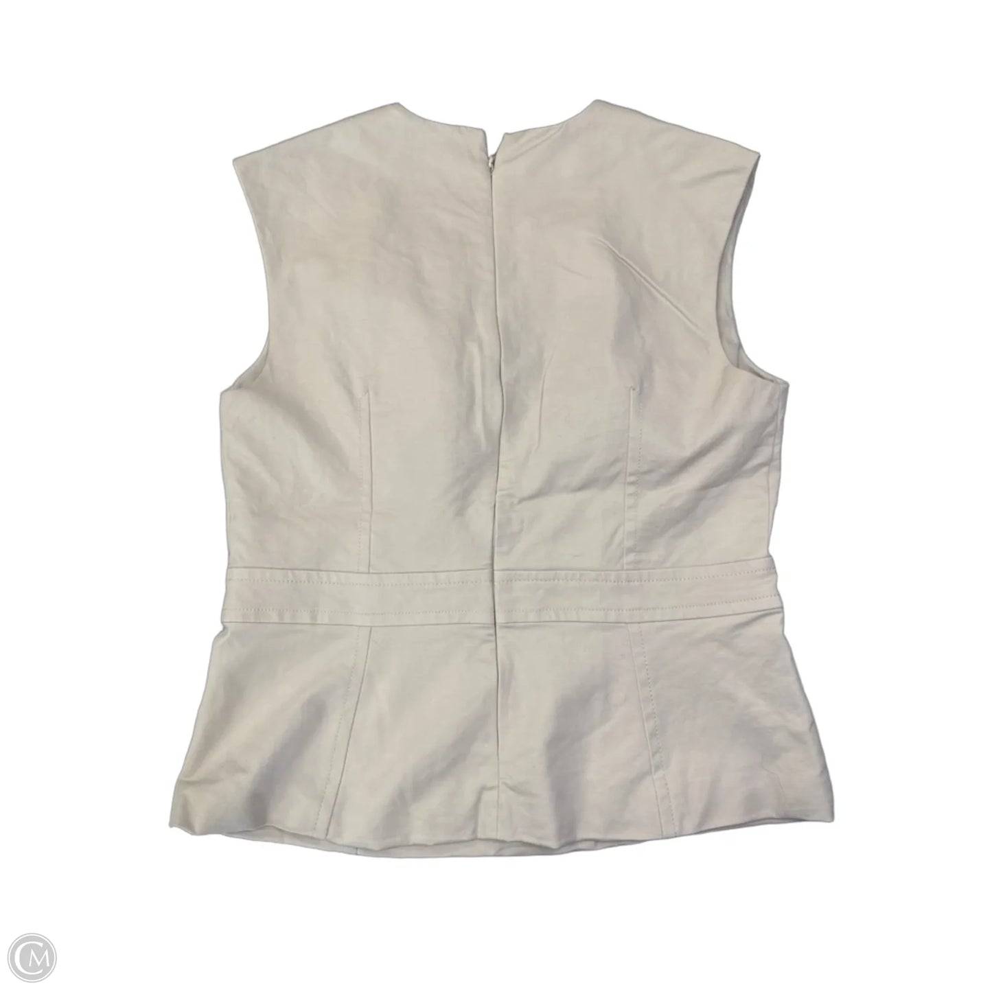 Top Sleeveless By Ann Taylor In Tan, Size: L