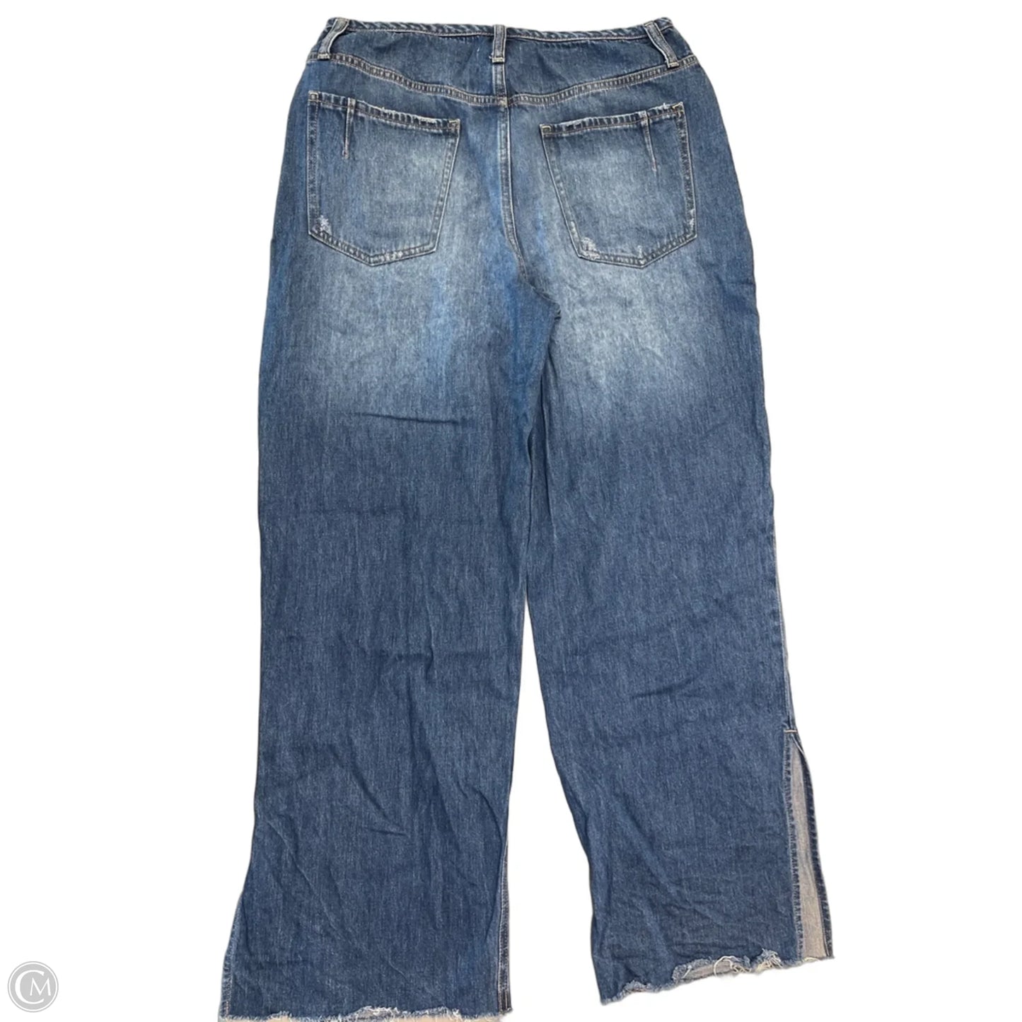 Jeans Wide Leg By Evereve In Blue Denim, Size: 12