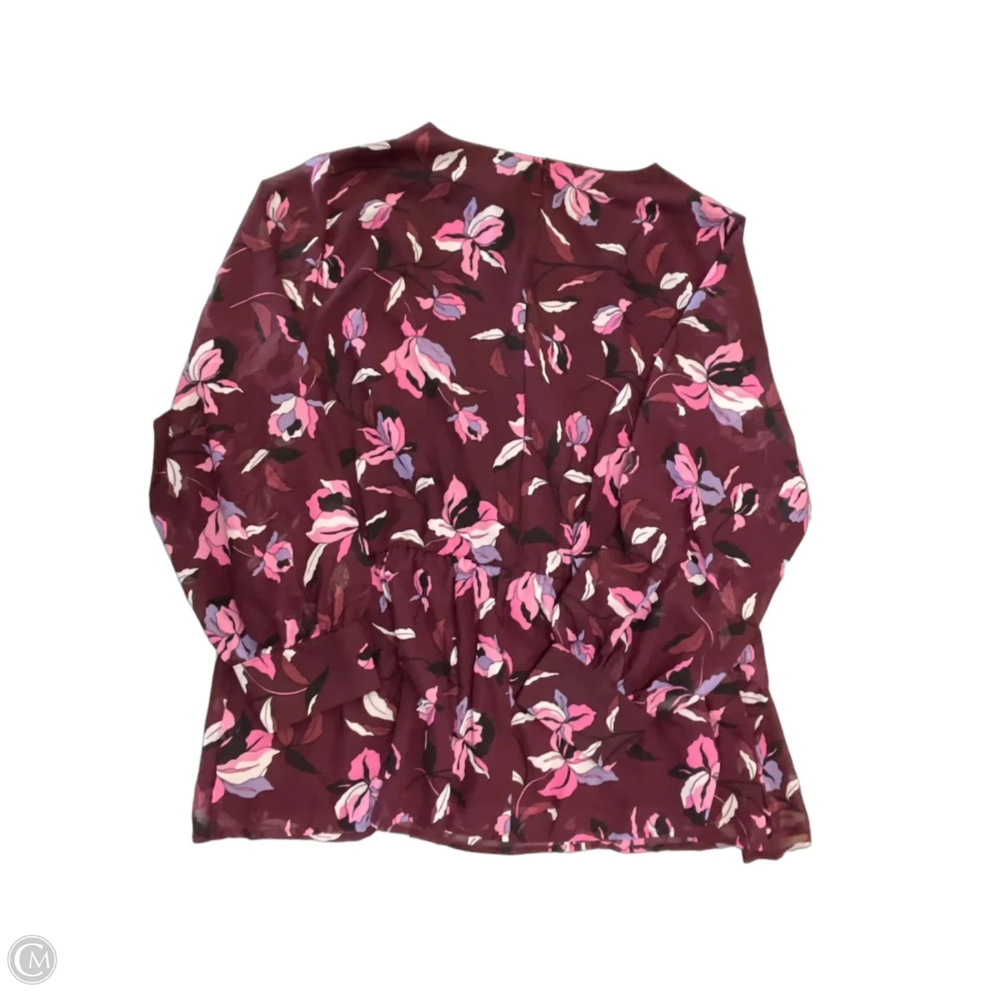 Blouse Long Sleeve By Lane Bryant In Purple, Size: 3x