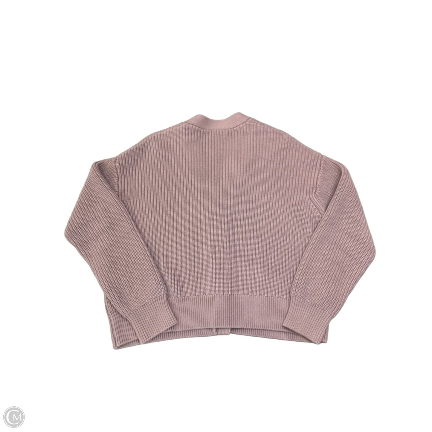 Sweater Cardigan By Quince In Purple, Size: S