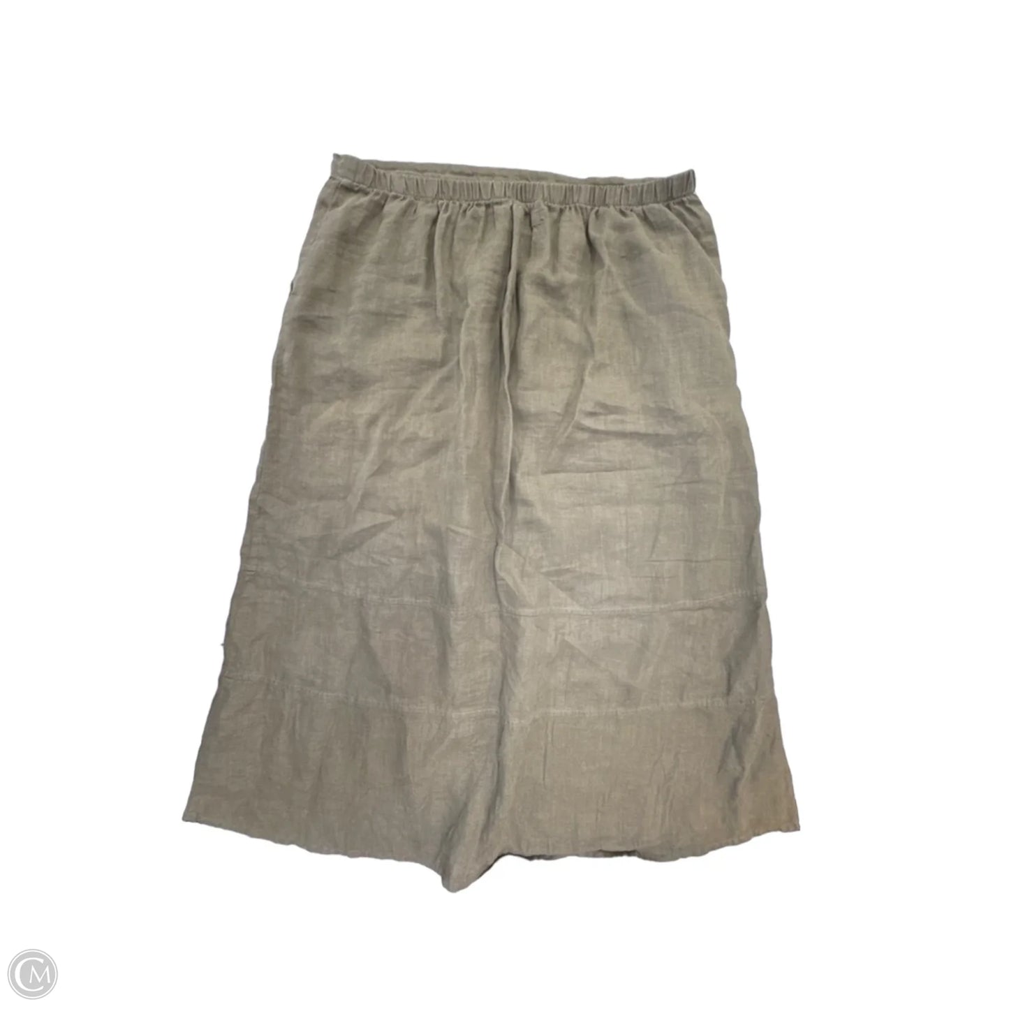 Skirt Midi By Flax In Green, Size: L