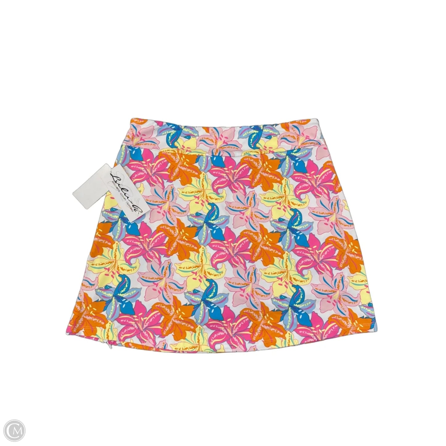 Athletic Skort By Lulu B In Tropical Print, Size: M