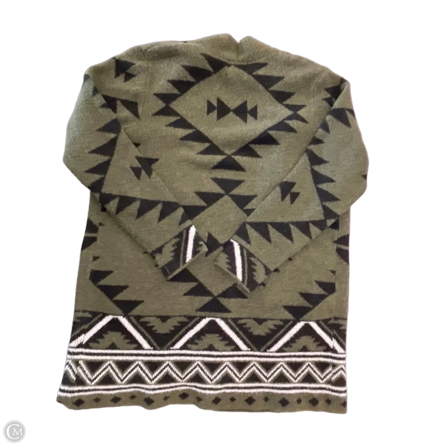 Cardigan Designer By Frye In Green, Size: L