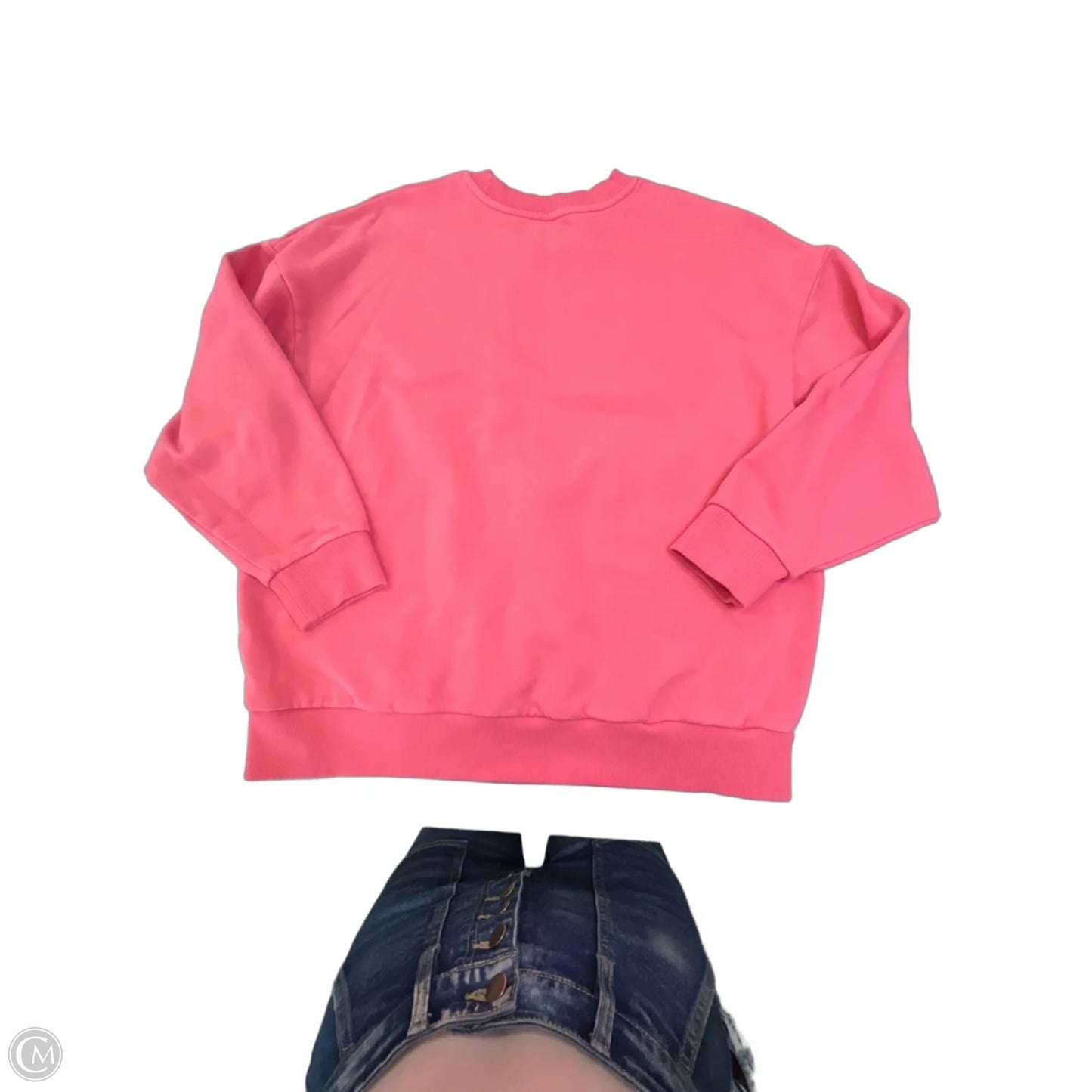 Sweatshirt Crewneck By Favorite Daughter In Pink, Size: L