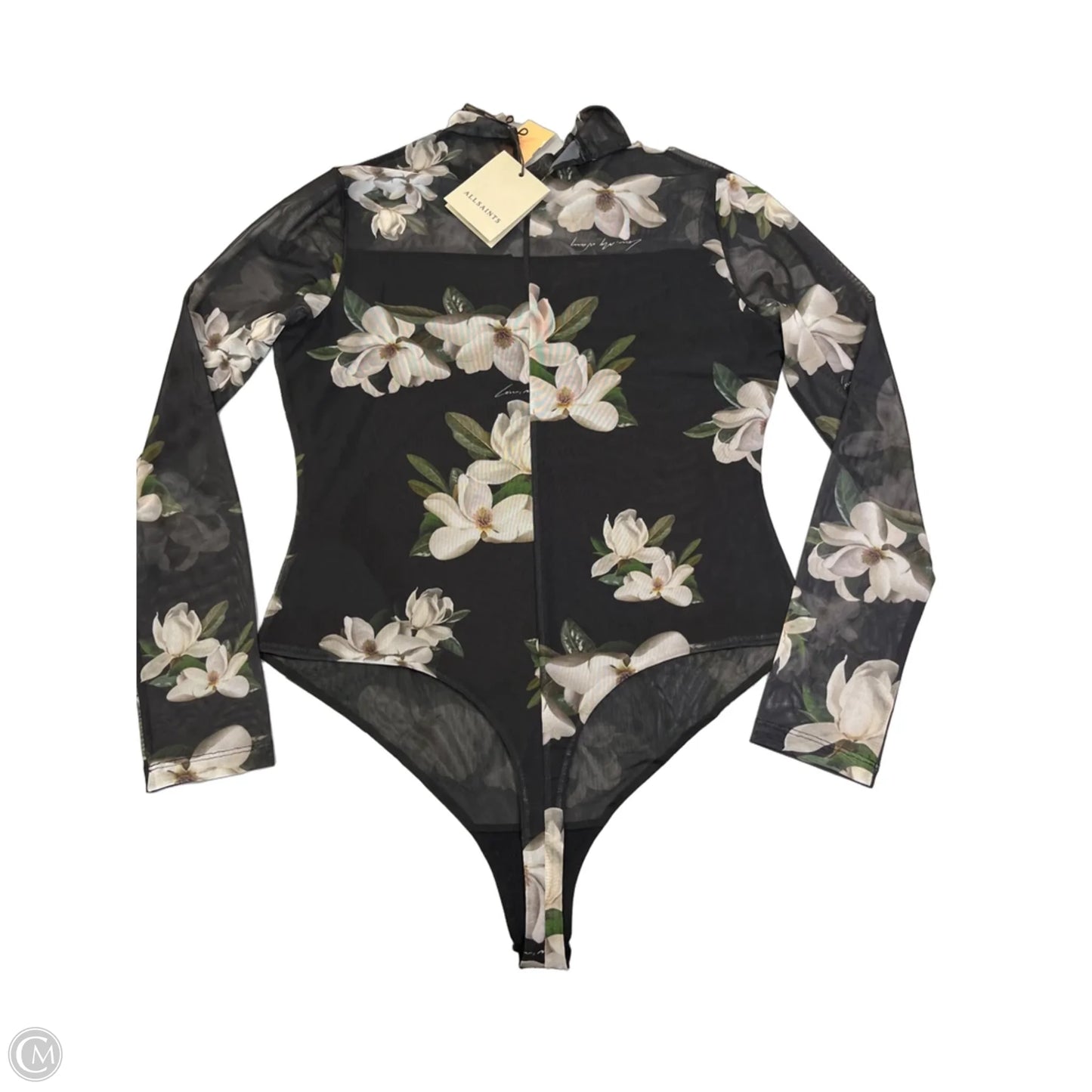 Top Long Sleeve Designer By All Saints In Black, Size: M