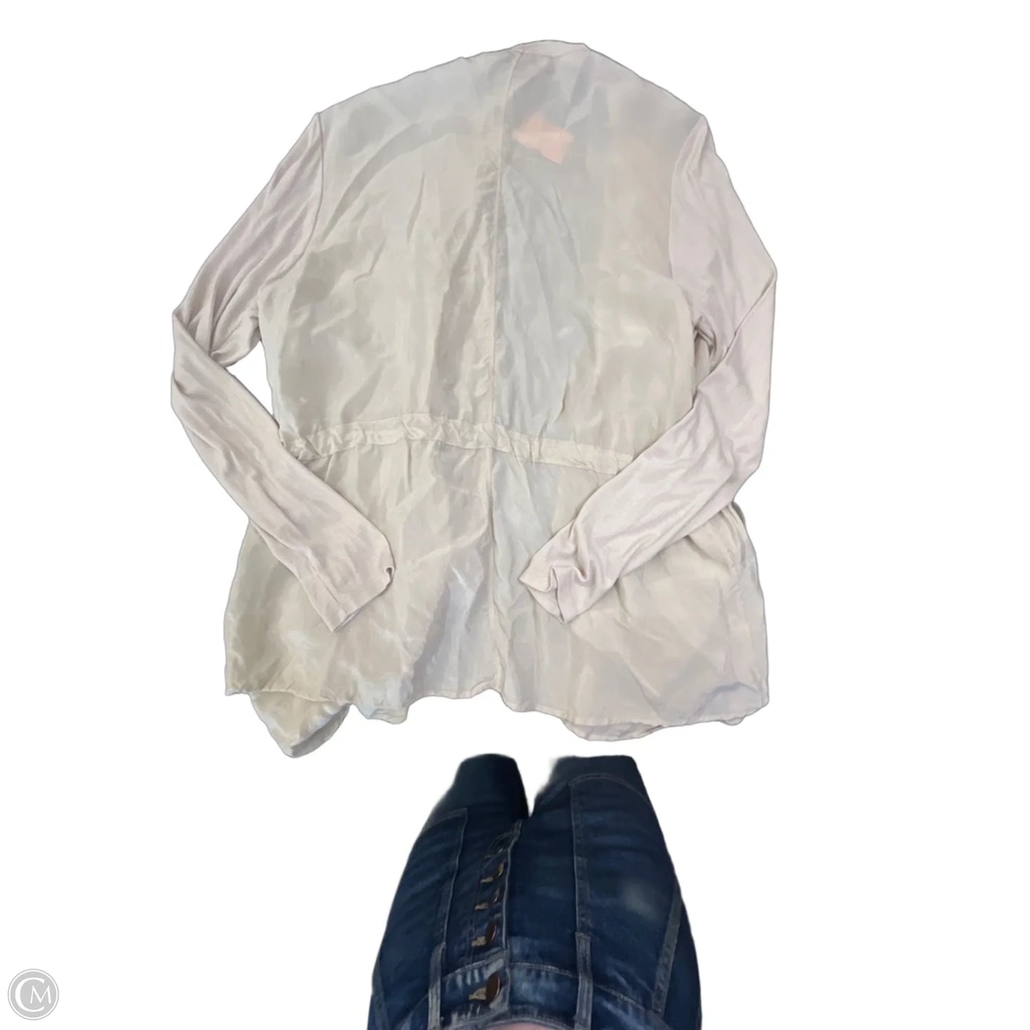 Top Long Sleeve By Cmc In Ivory, Size: L