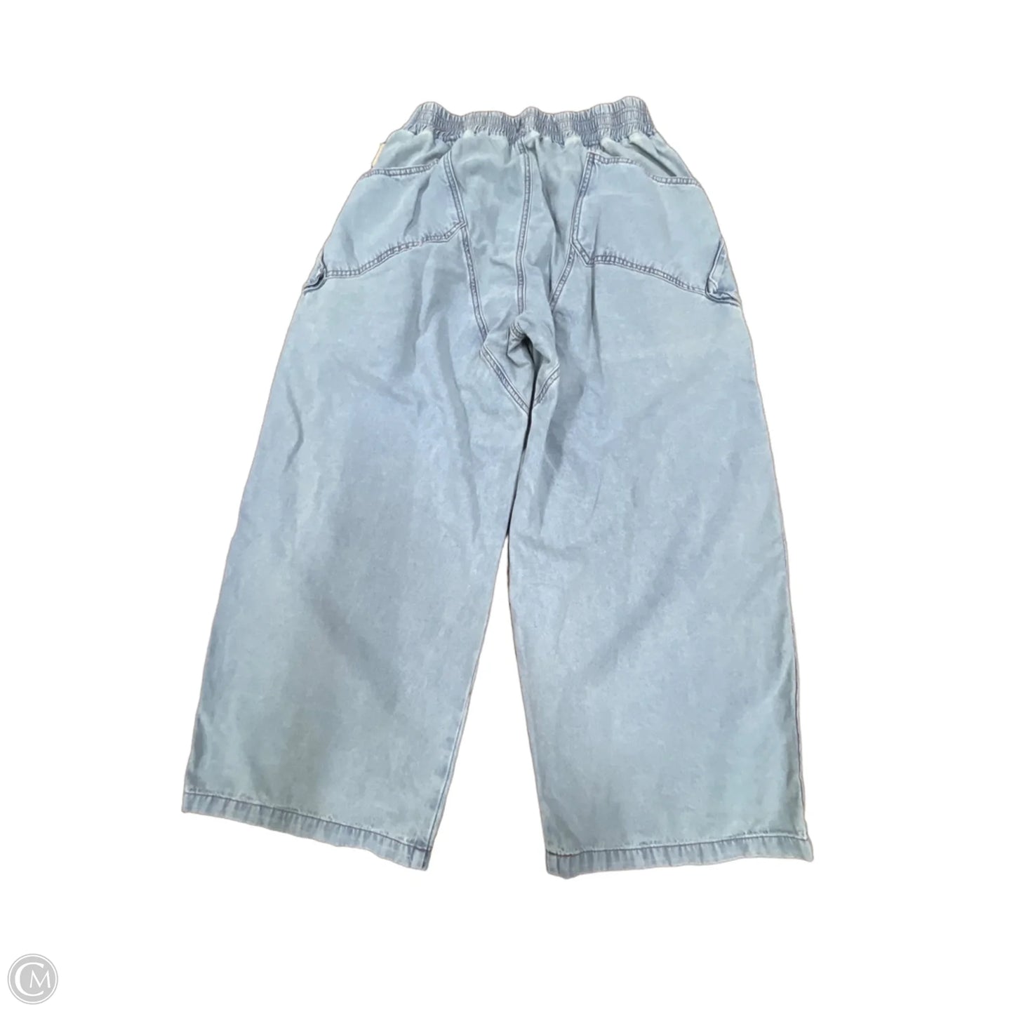 Pants Wide Leg By Oli & Hali In Blue Denim, Size: M