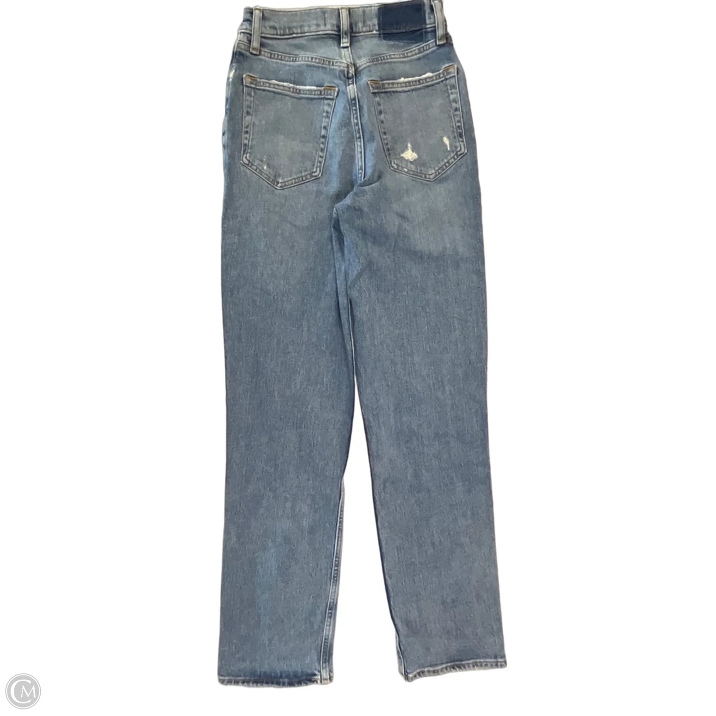 Jeans Straight By Abercrombie And Fitch In Blue Denim, Size: 4