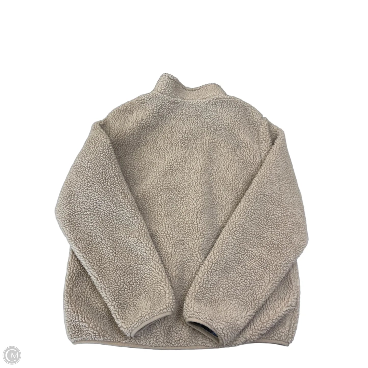 Jacket Faux Fur & Sherpa By Clothes Mentor In Tan, Size: M