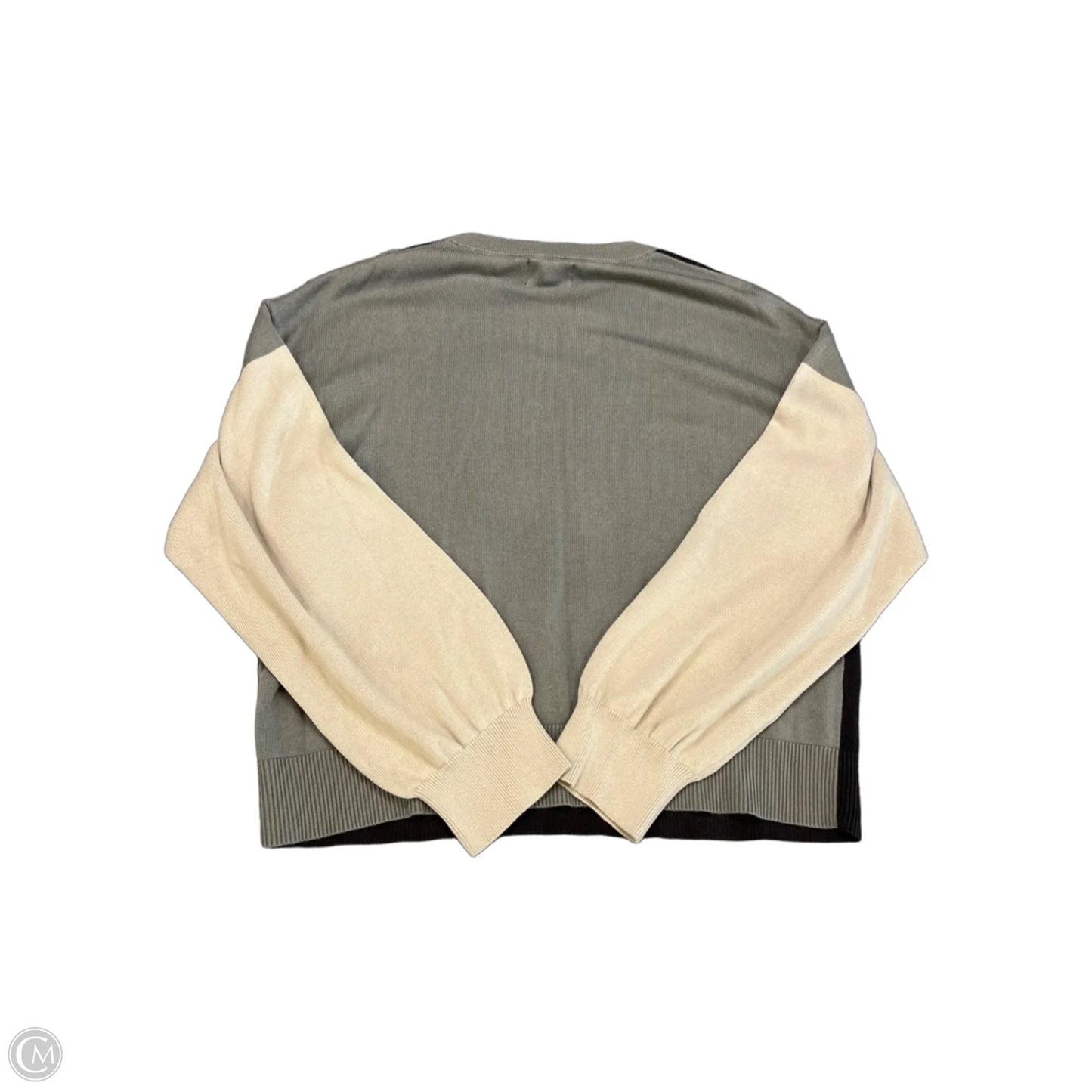 Top Long Sleeve By Monrow In Grey, Size: L