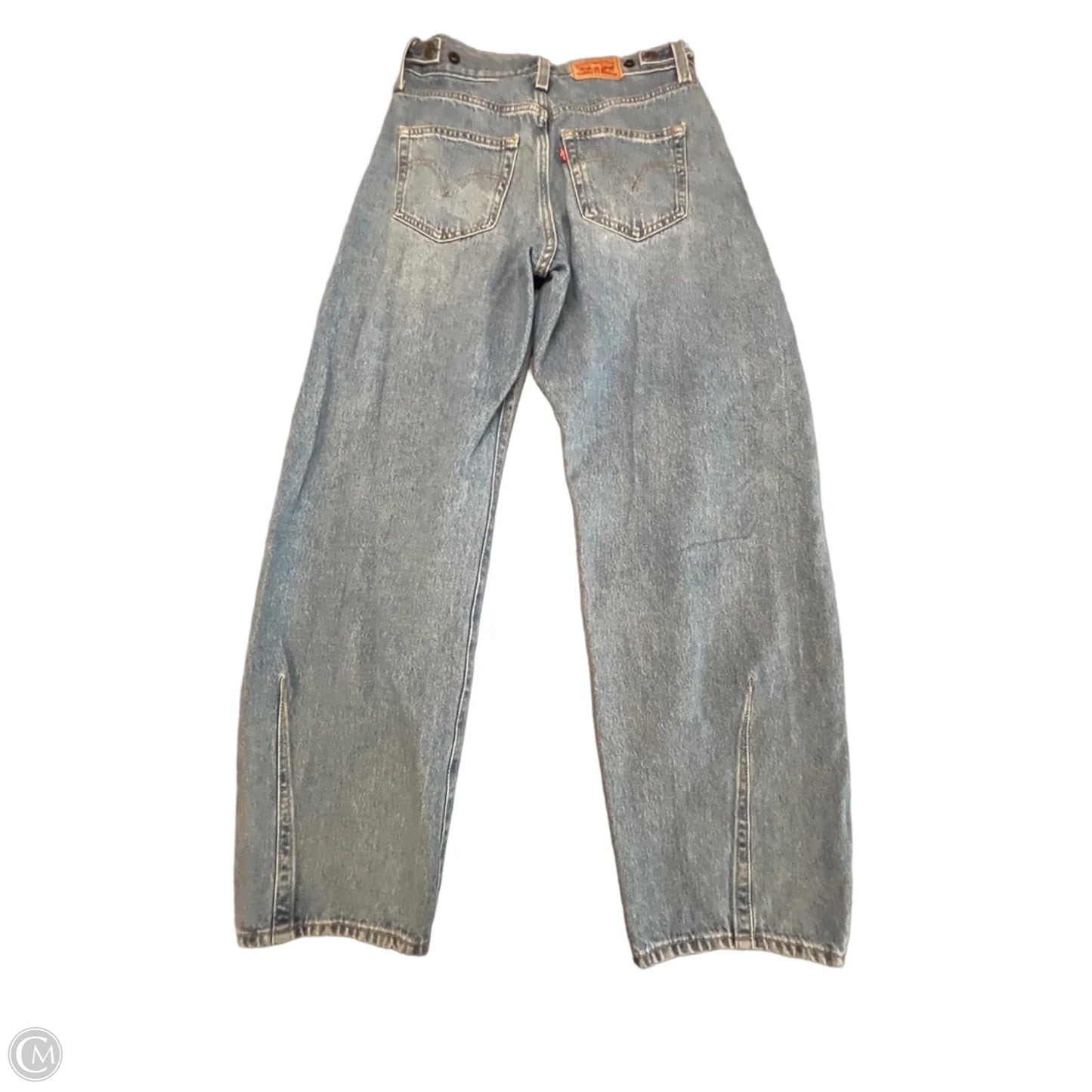 Jeans Wide Leg By Levis In Blue Denim, Size: 2