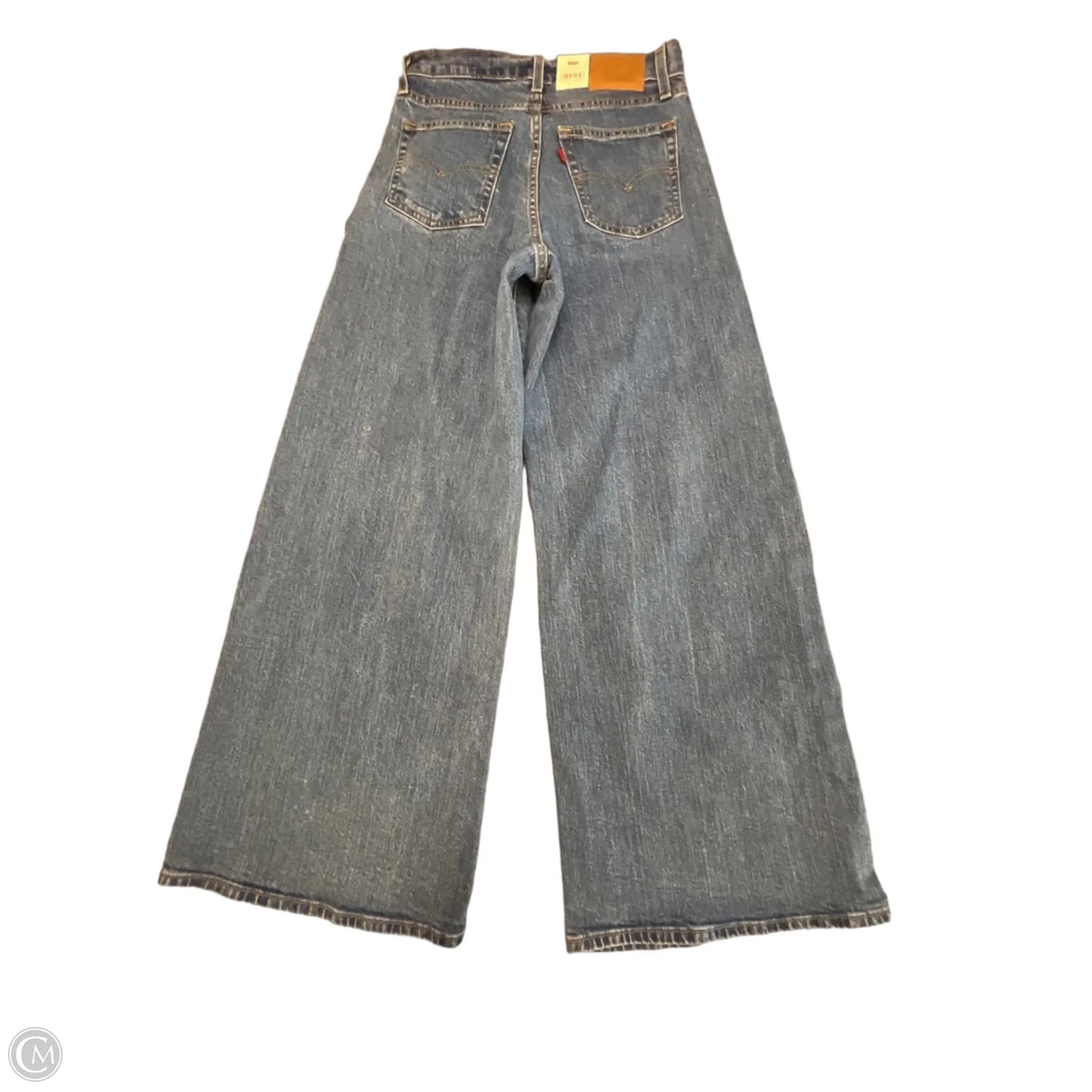 Jeans Wide Leg By Levis In Blue Denim, Size: 2