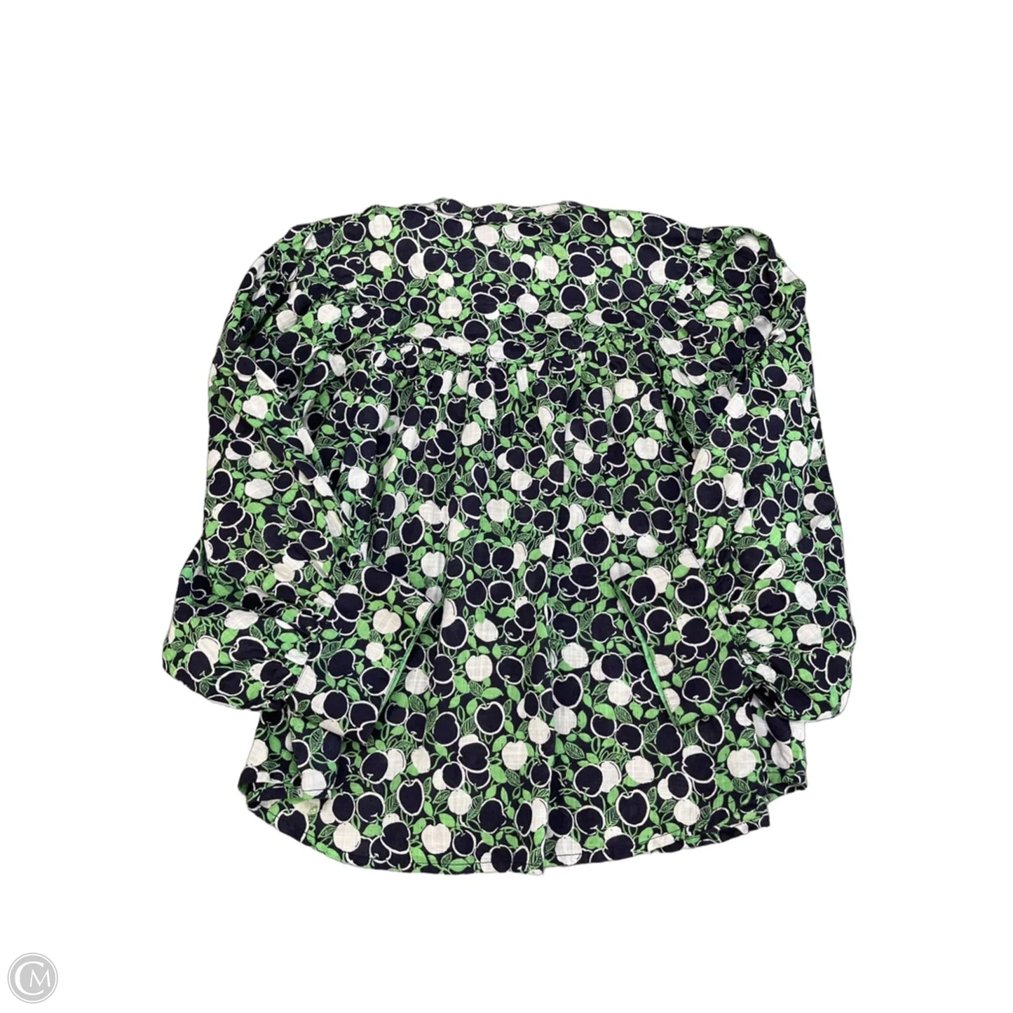 Blouse 3/4 Sleeve By Maeve In Blue, Size: Xsp